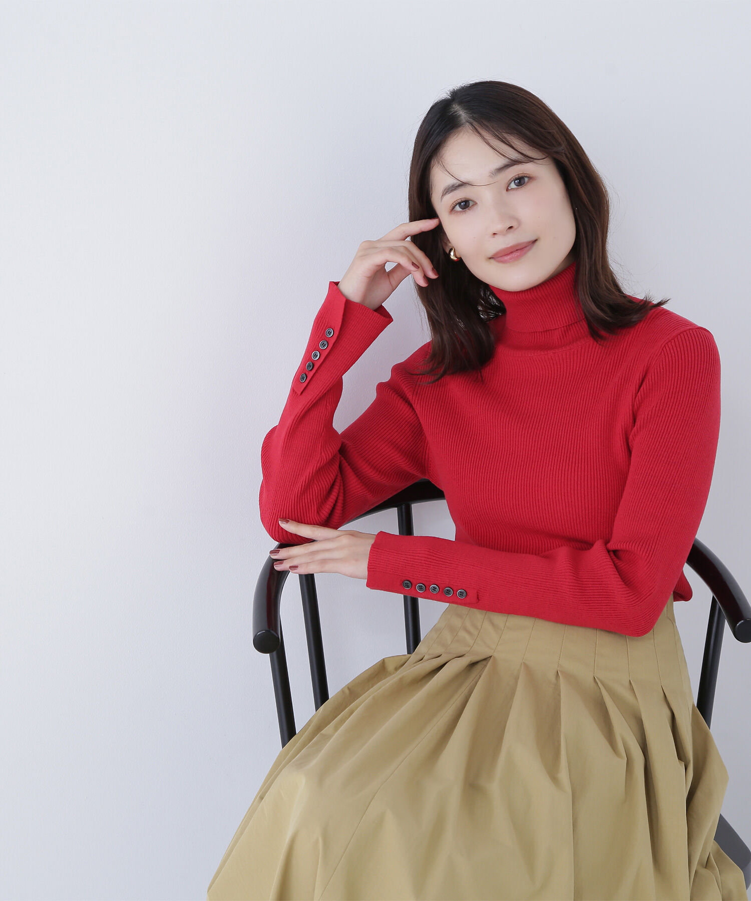  「ベーシックタートルネックニット」|ニット・セーター|