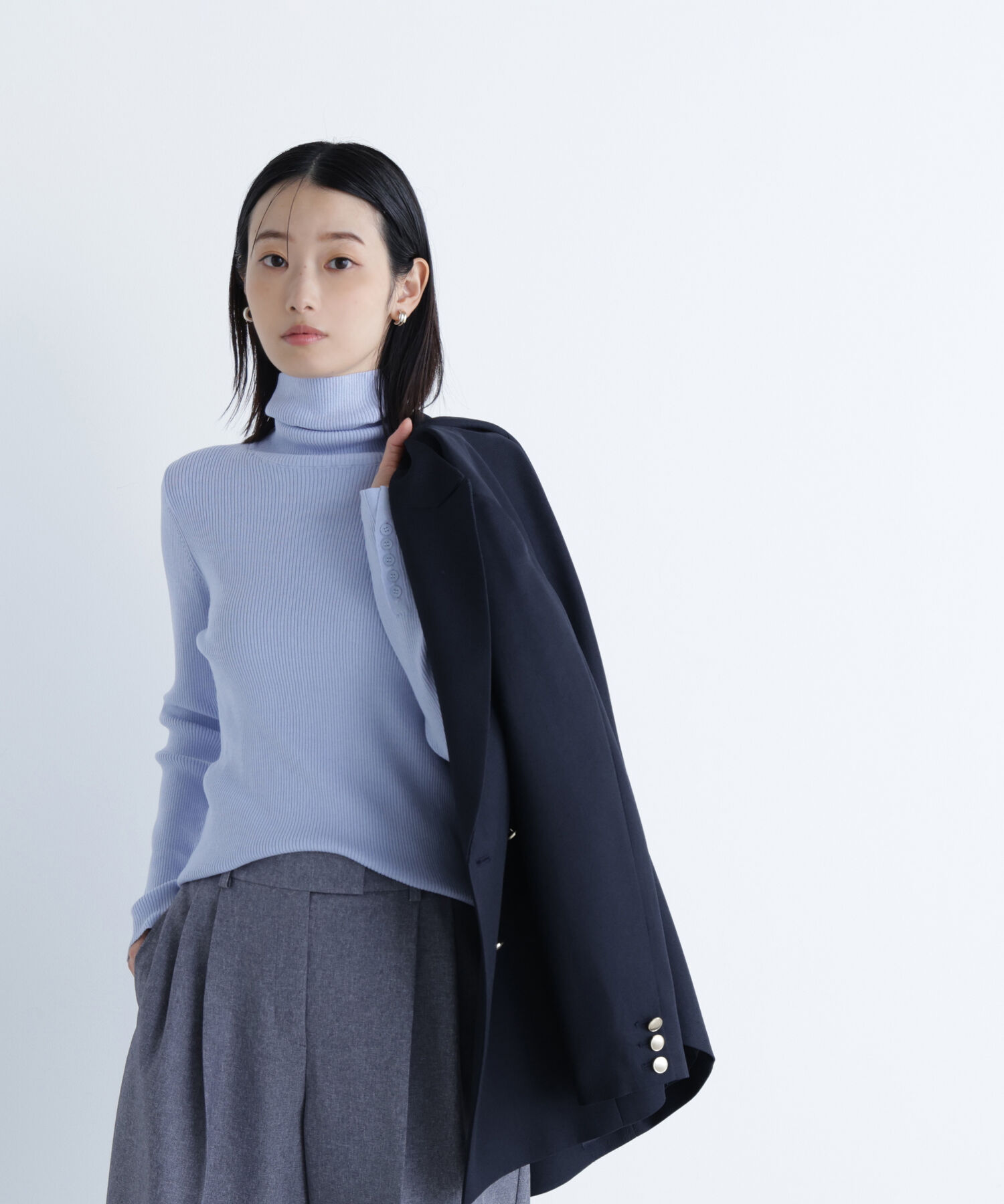  「ベーシックタートルネックニット」|ニット・セーター|