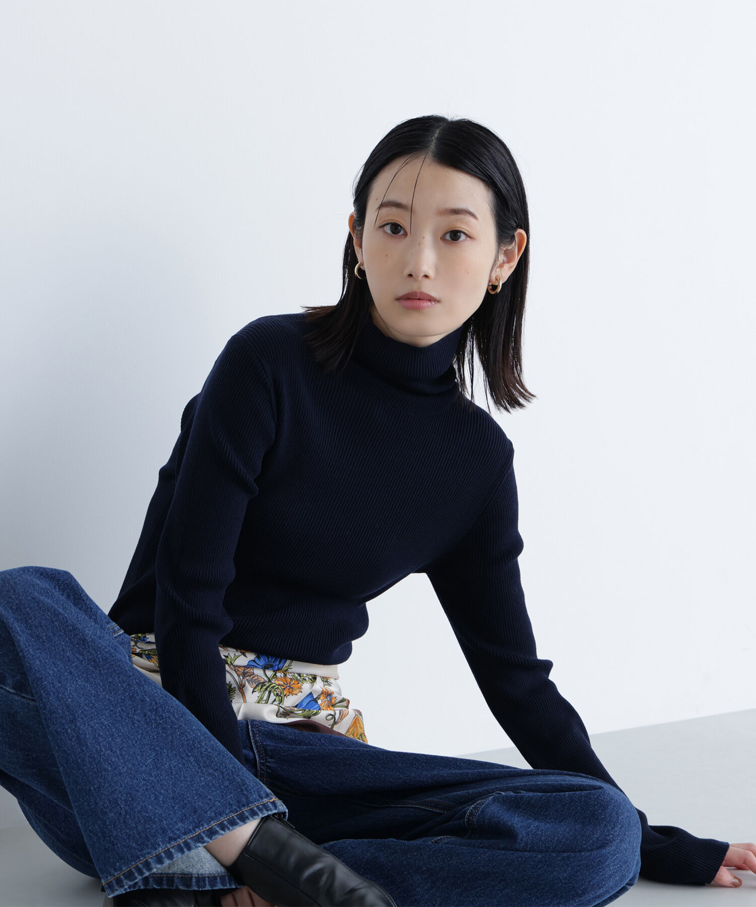  「ベーシックタートルネックニット」|ニット・セーター|