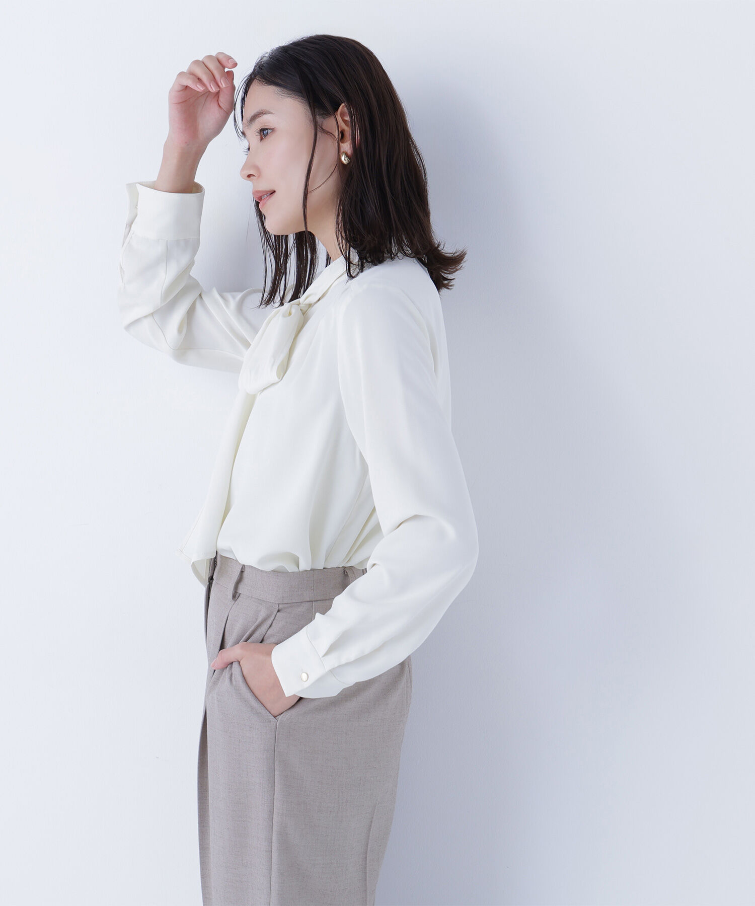  「2wayリボンボウブラウス」|シャツ・ブラウス|