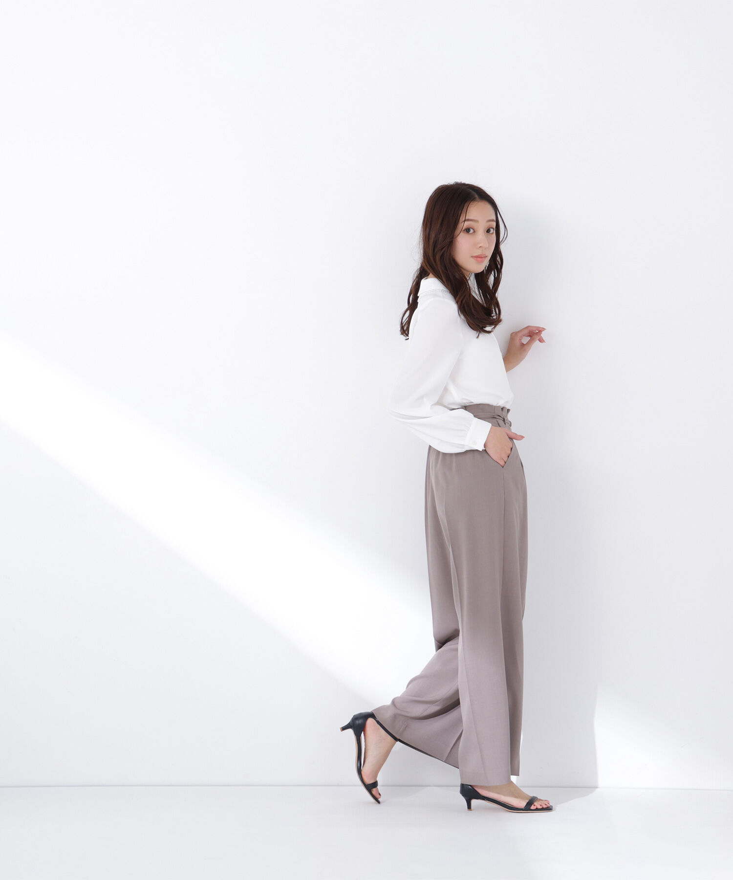  「ダブルベルトワイドパンツ」|その他|