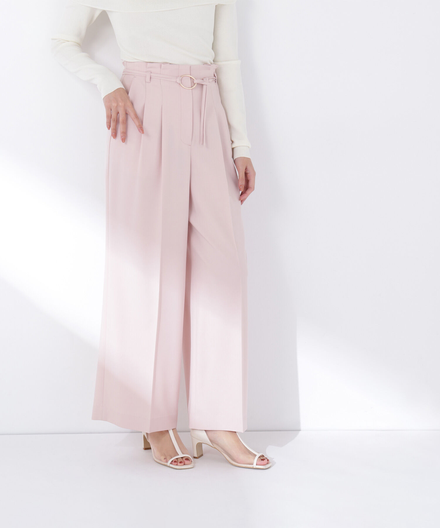  「ダブルベルトワイドパンツ」|その他|