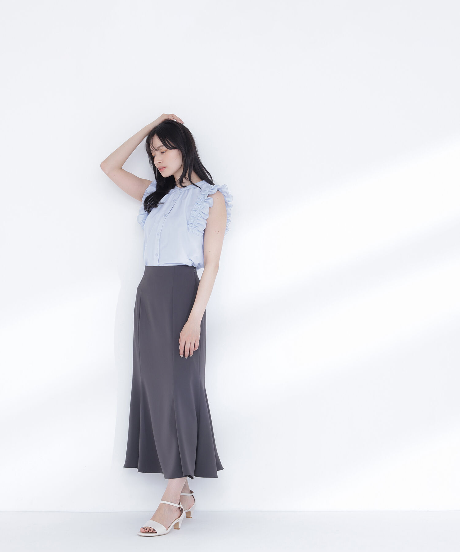  「パネル切替マーメイドスカート」|スカート|