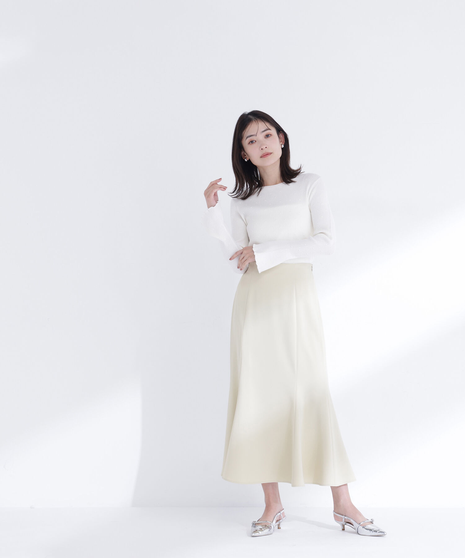  「パネル切替マーメイドスカート」|スカート|