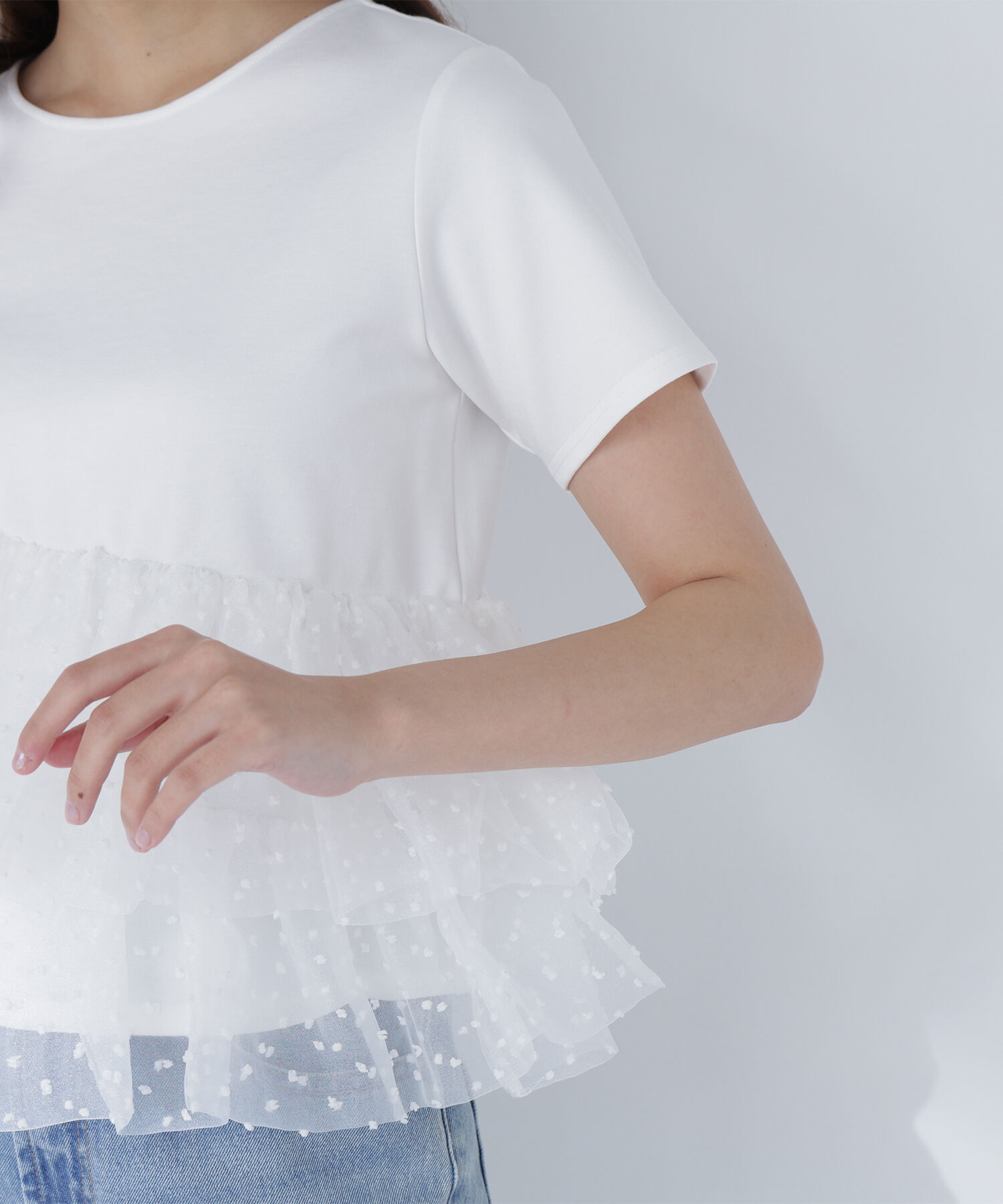  「カットドビーティアードカットソー」|Tシャツ・カットソー|