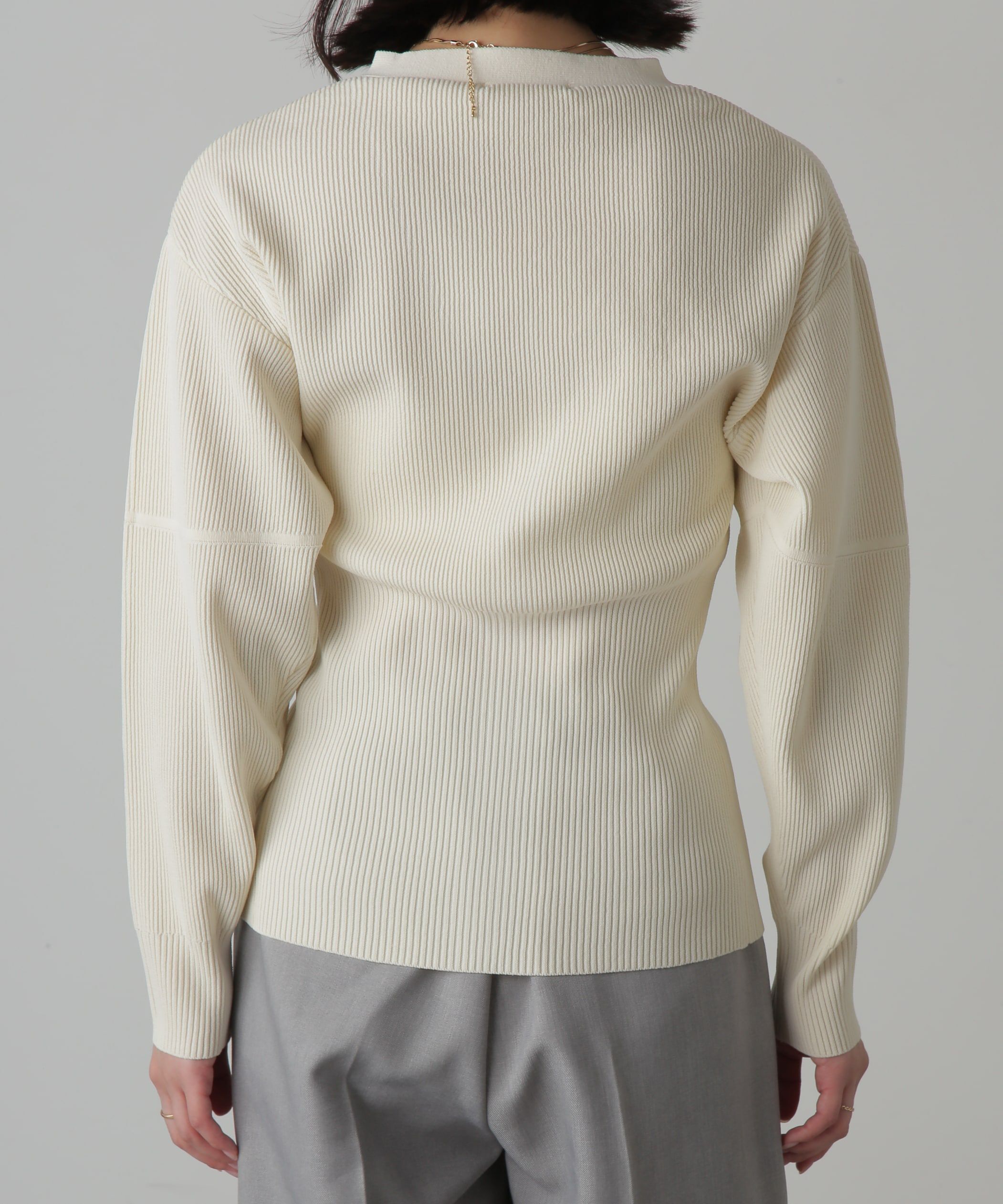  「ウエストシェイプリブニットカーディガン」|ニット・セーター|