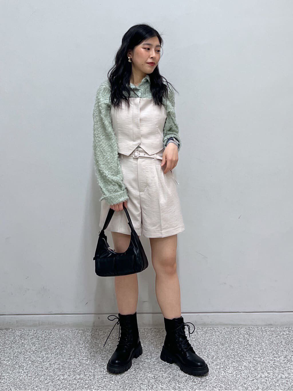  「気流染めフロントジップビスチェ」|シャツ・ブラウス|