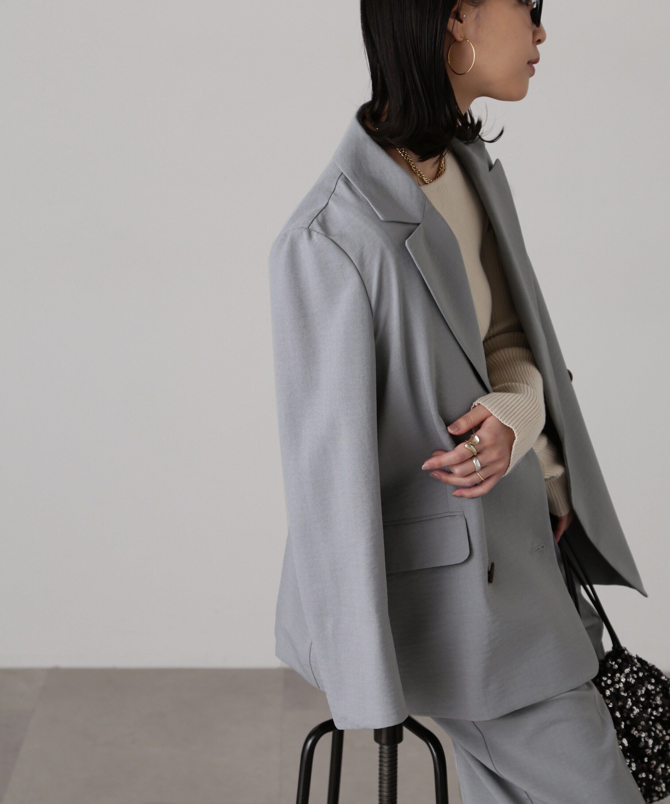  「[低身長サイズ/Sシリーズ]気流染めダブルジャケット」|その他|