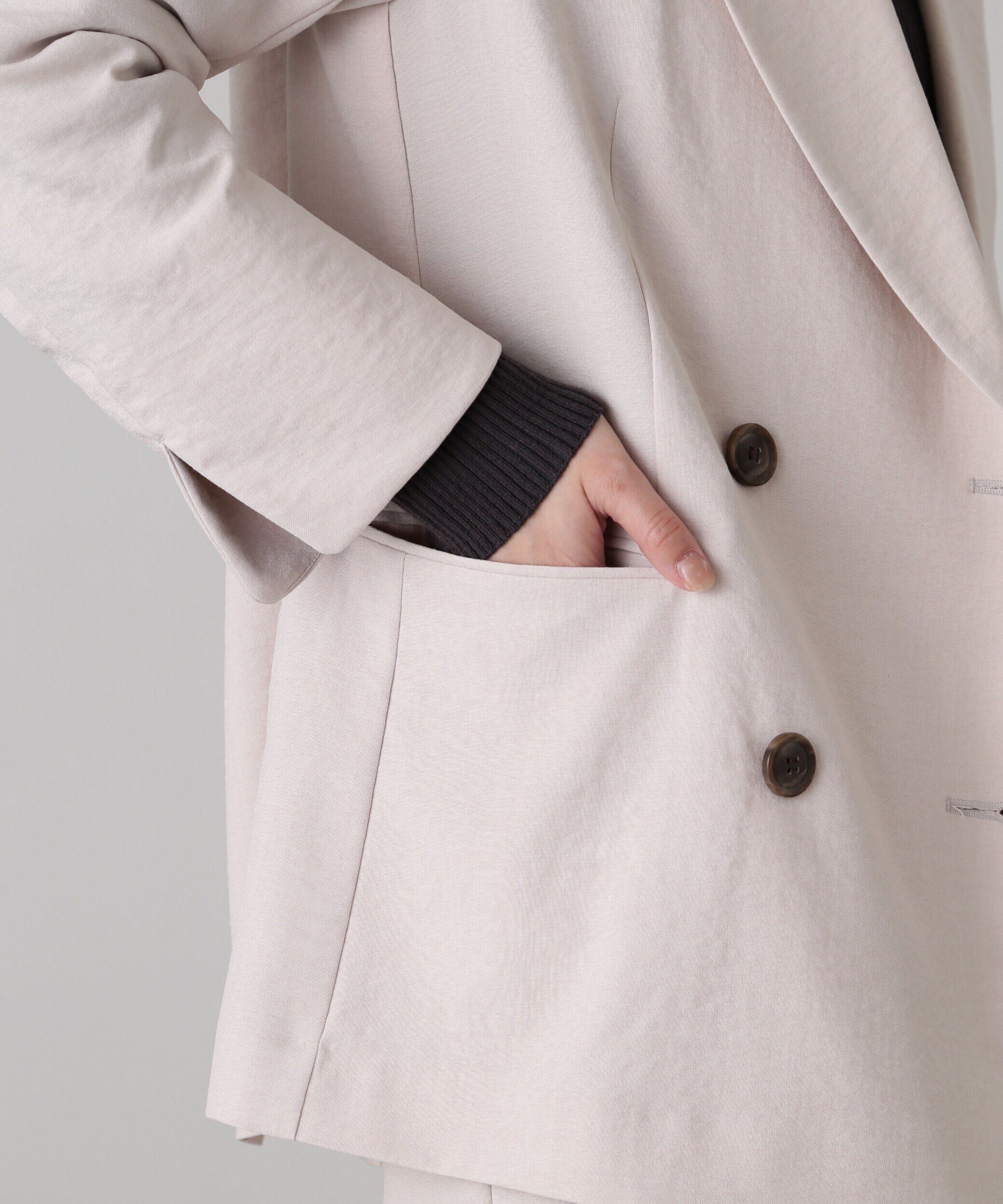  「[低身長サイズ/Sシリーズ]気流染めダブルジャケット」|その他|