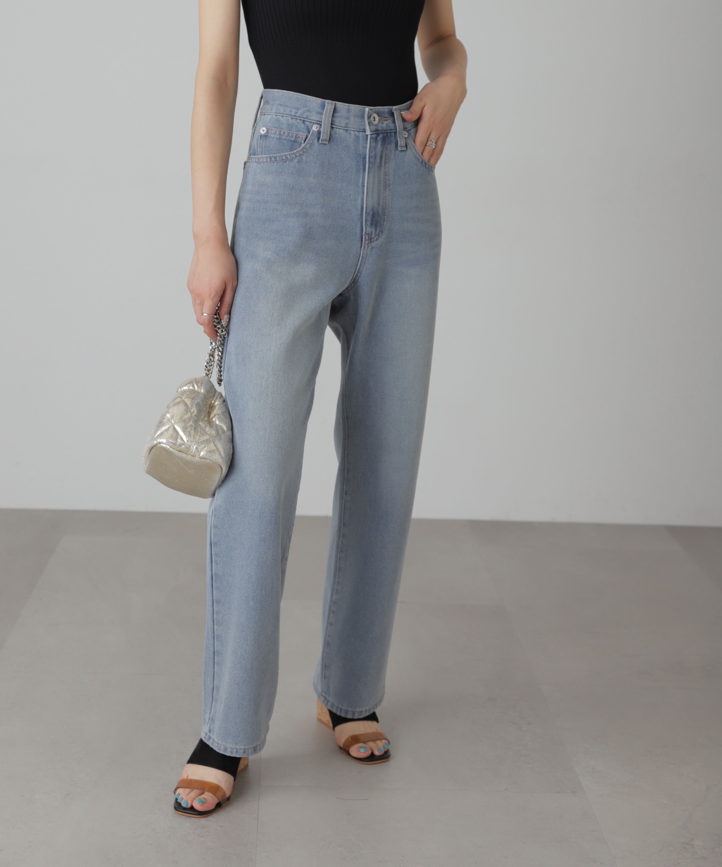  「[XS-Lサイズ展開]ストレートデニムパンツ」|その他|