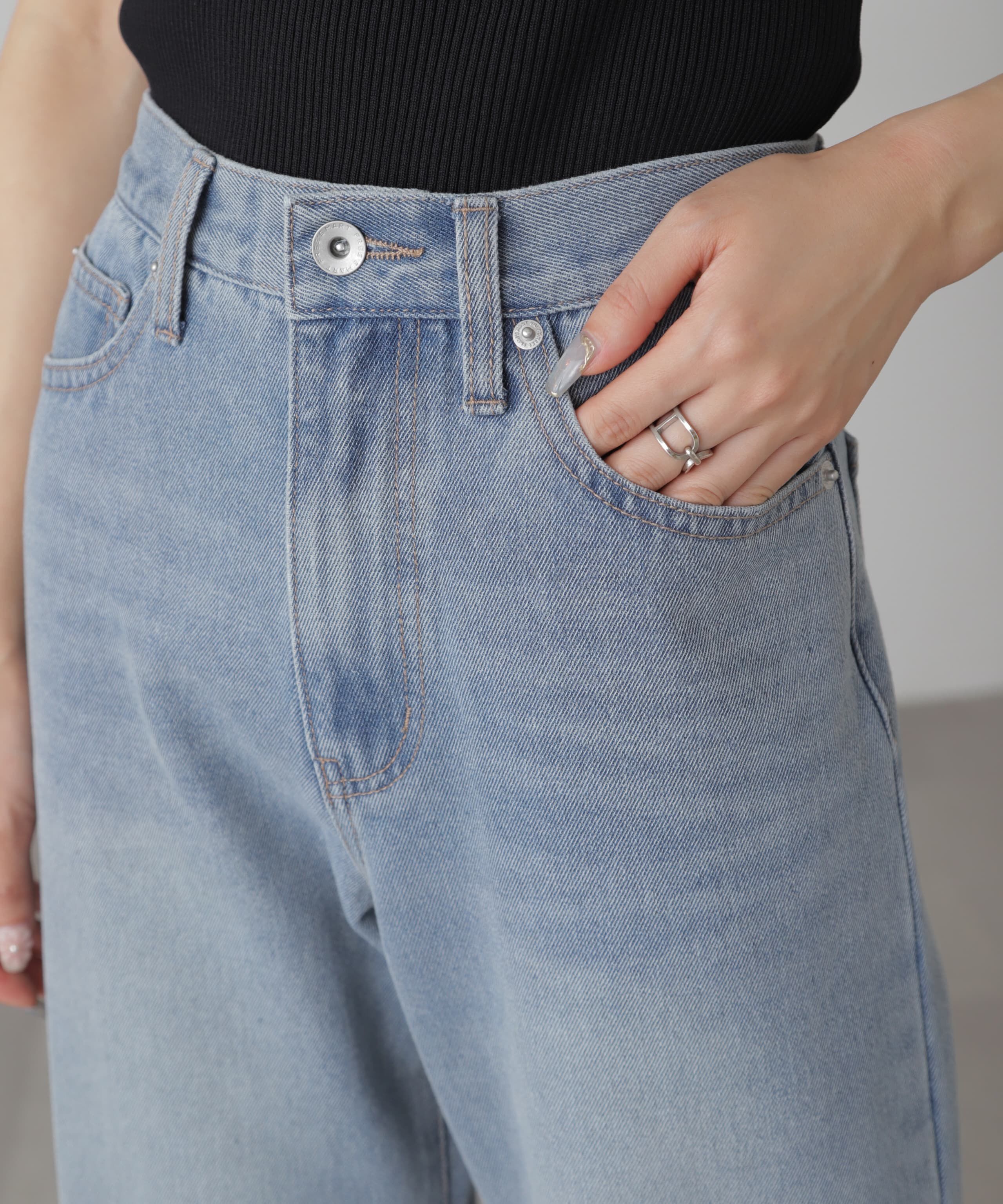  「[XS-Lサイズ展開]ストレートデニムパンツ」|その他|