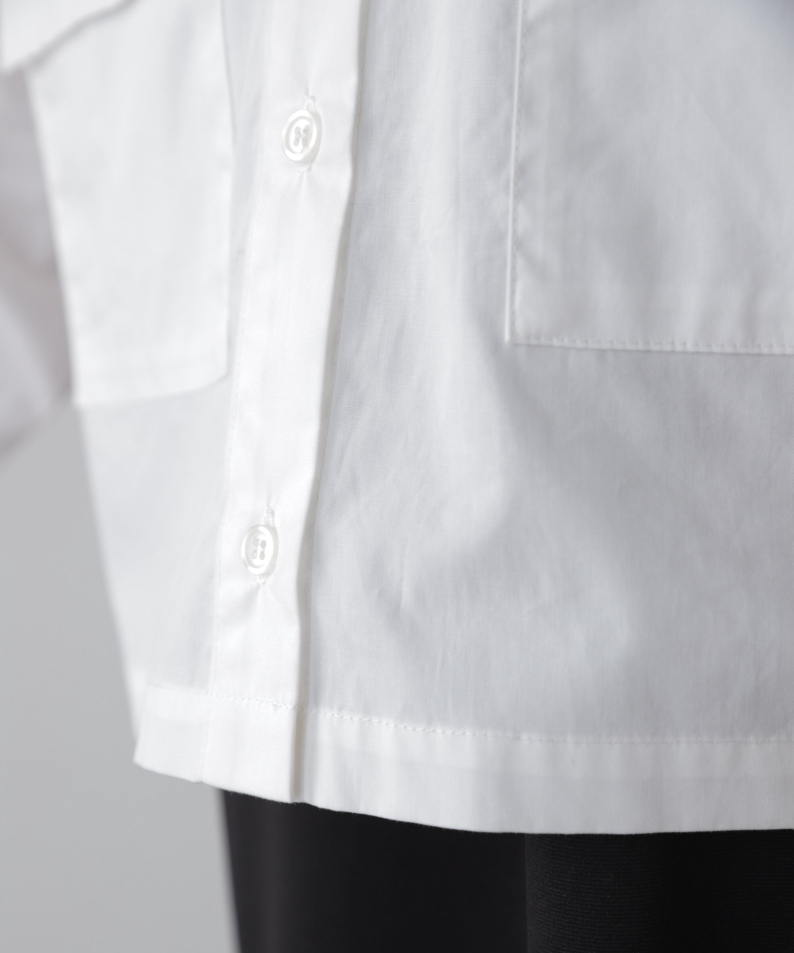  「ビッグポケットショート丈シャツ」|シャツ・ブラウス|