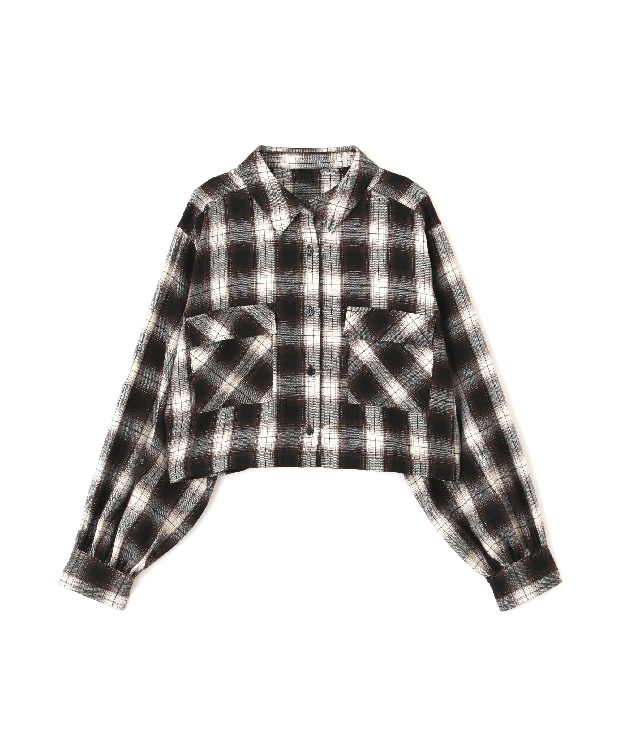  「ビッグポケットショート丈シャツ」|シャツ・ブラウス|