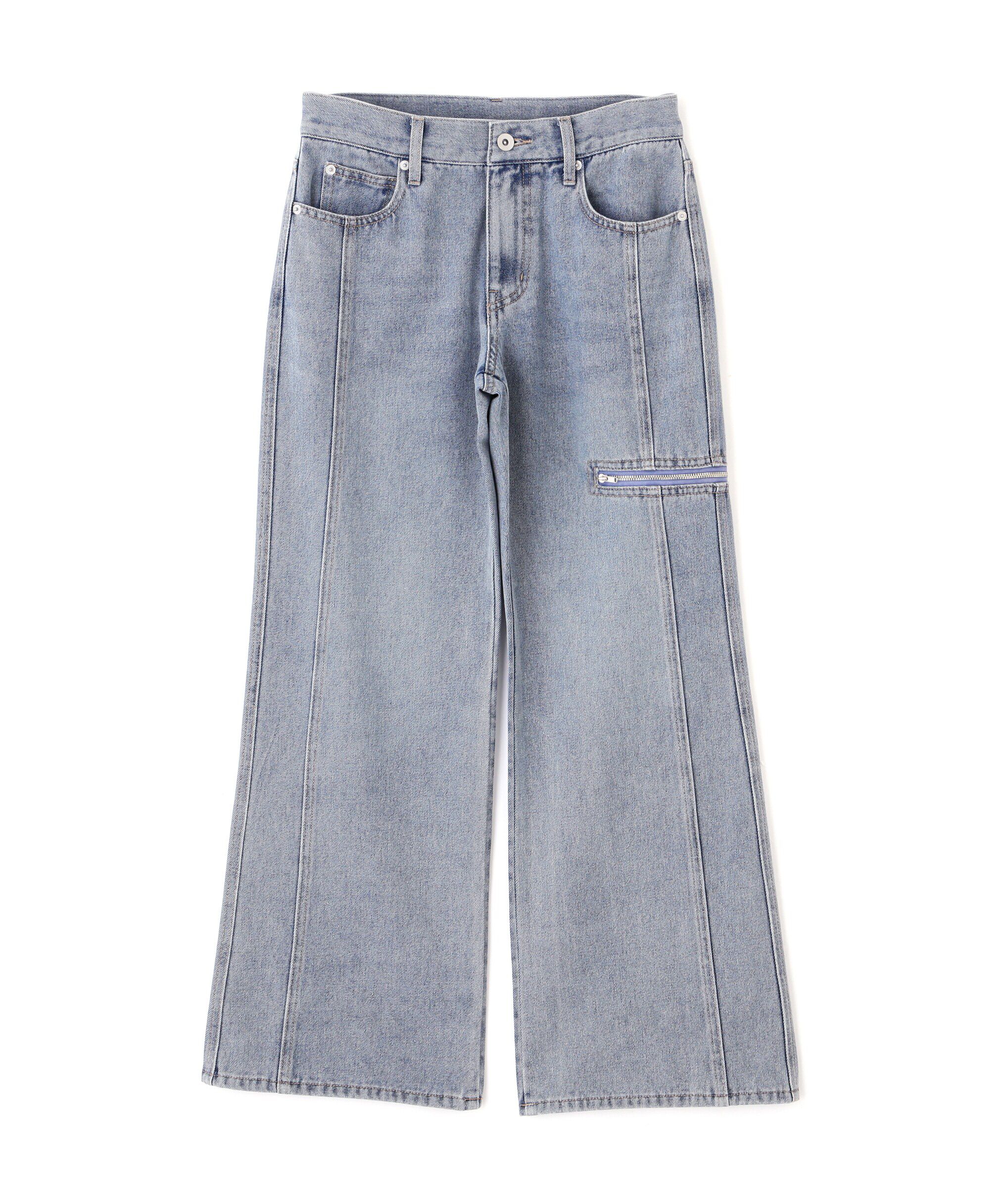  「ローライズパネルカットデニムパンツ」|その他|