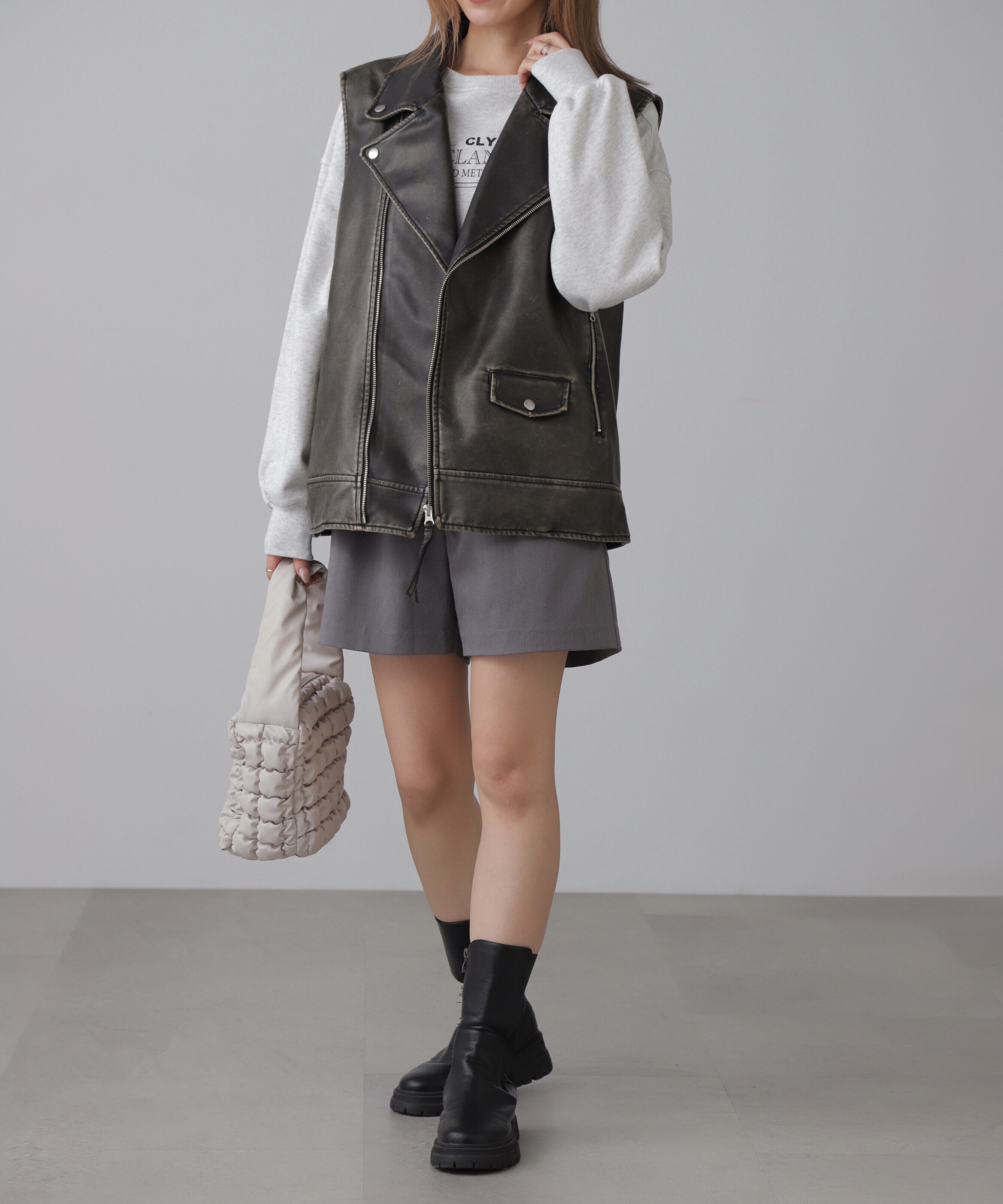  「裾ドロストスウェット」|Tシャツ・カットソー|