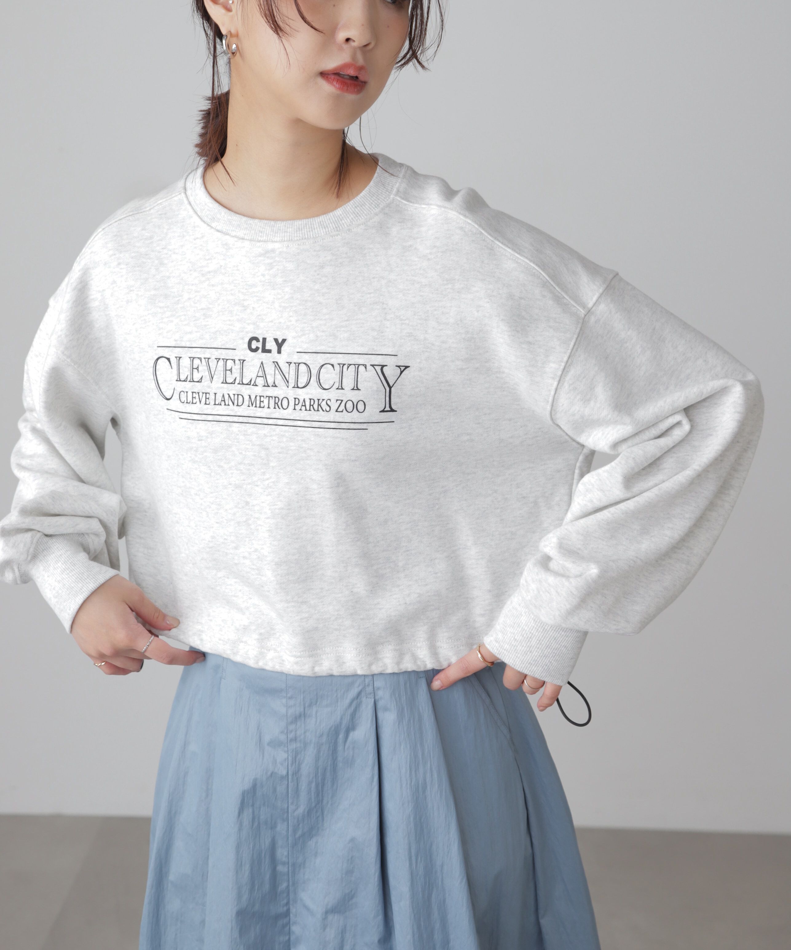  「裾ドロストスウェット」|Tシャツ・カットソー|