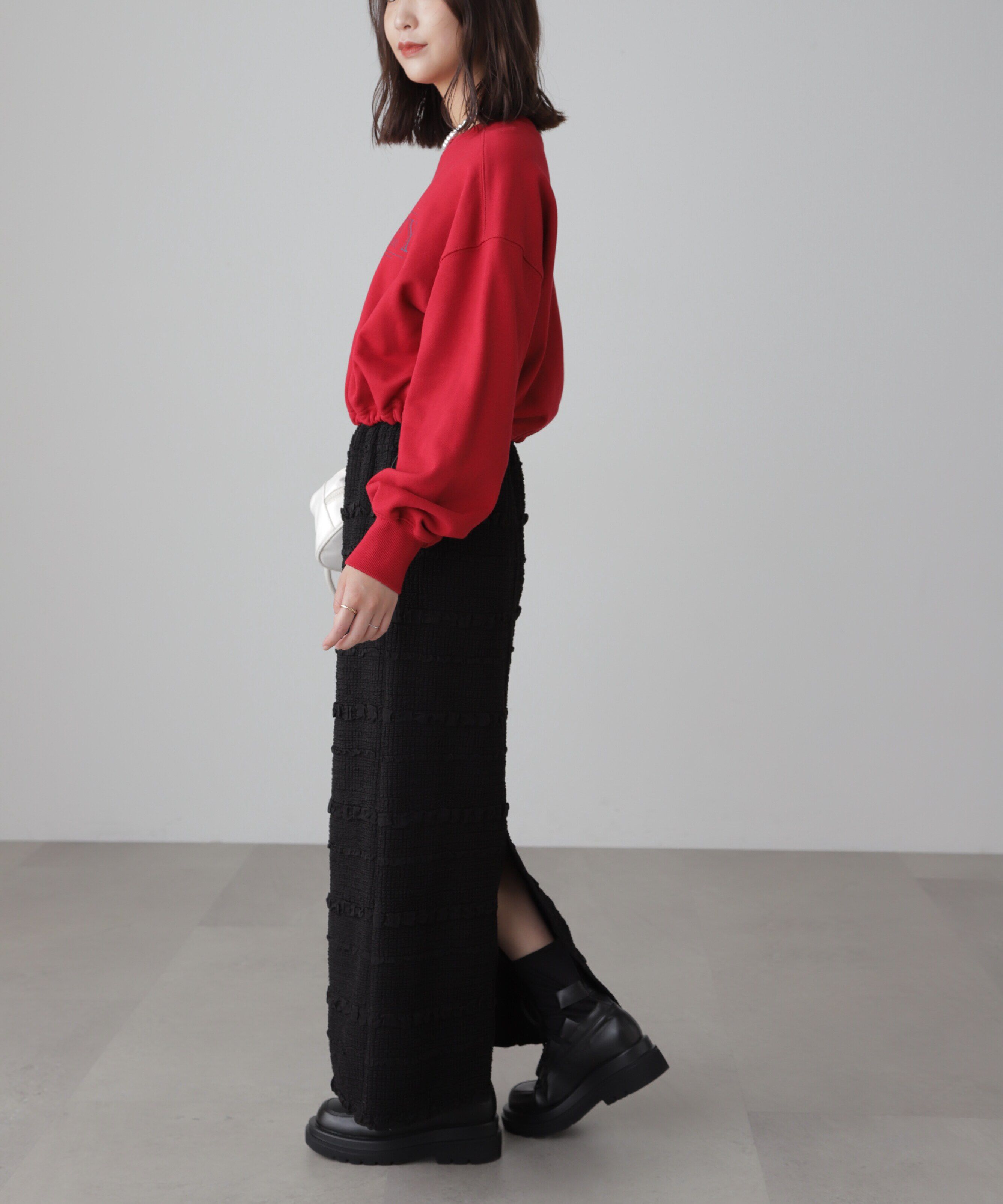  「裾ドロストスウェット」|Tシャツ・カットソー|