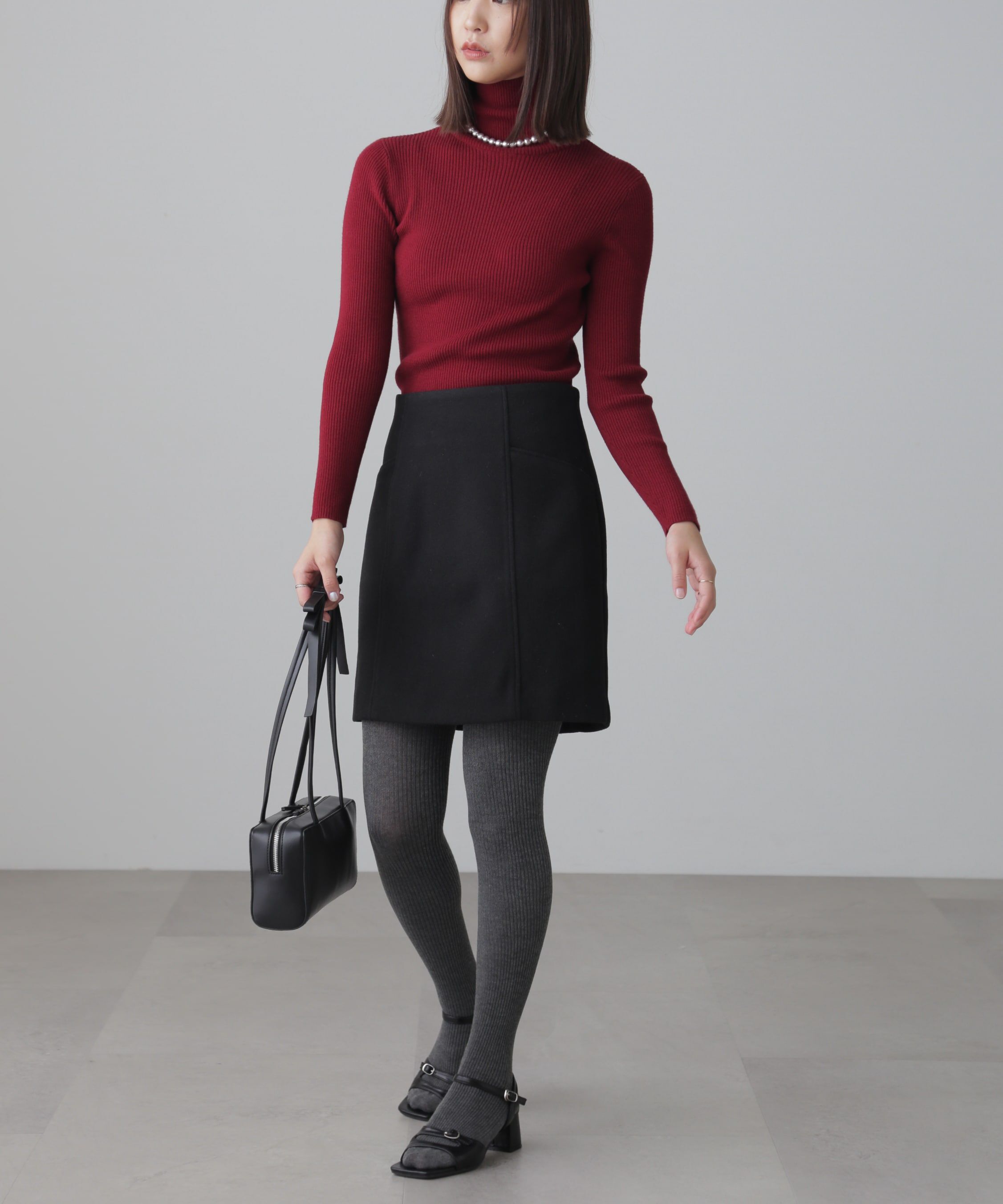  「タートルネックリブニット」|ニット・セーター|