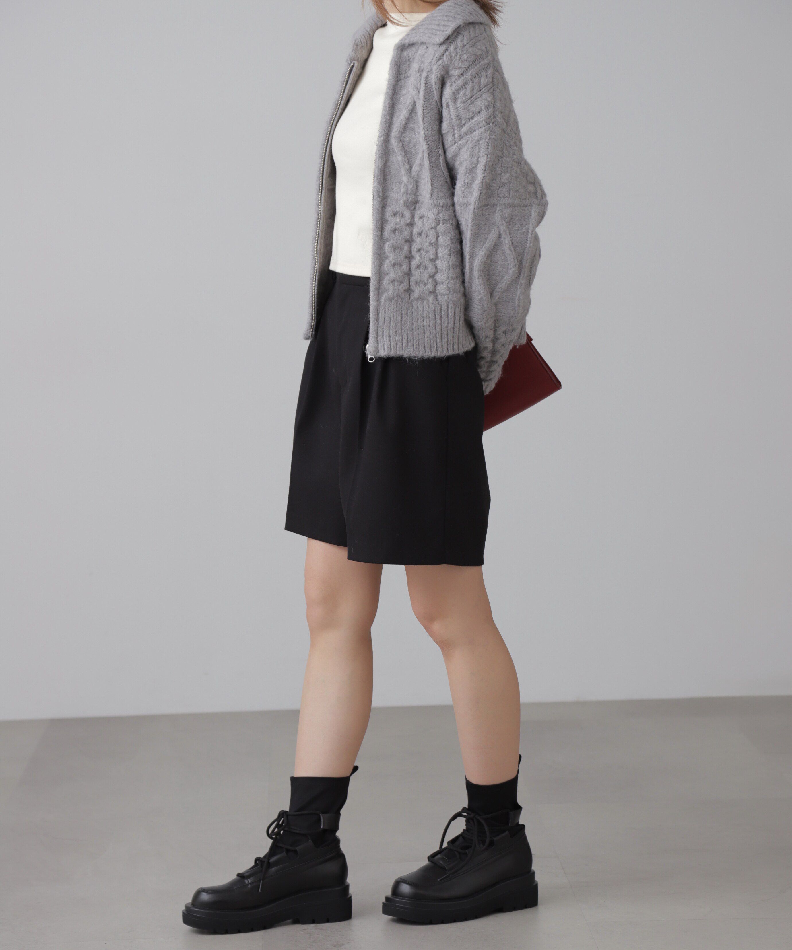  「ジャガードニットブルゾン」|ブルゾン・スタジャン|