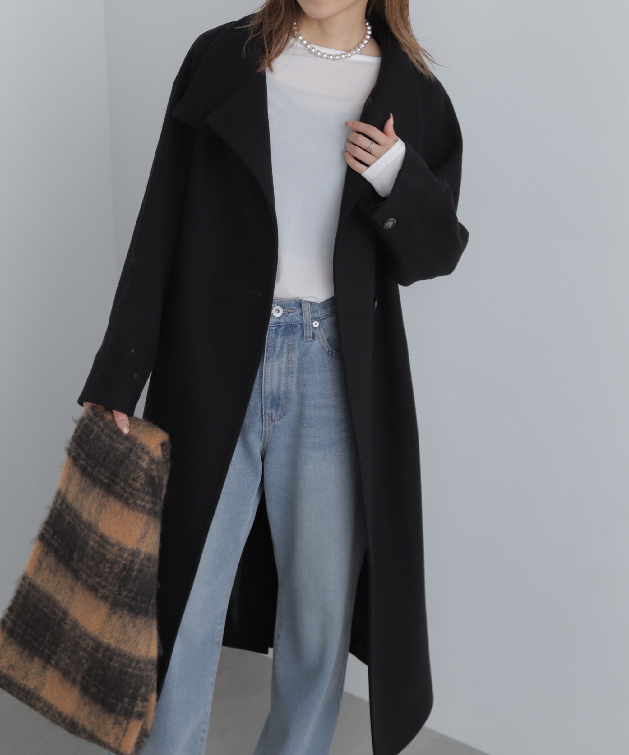  「スタンドカラーロングコート」|その他|