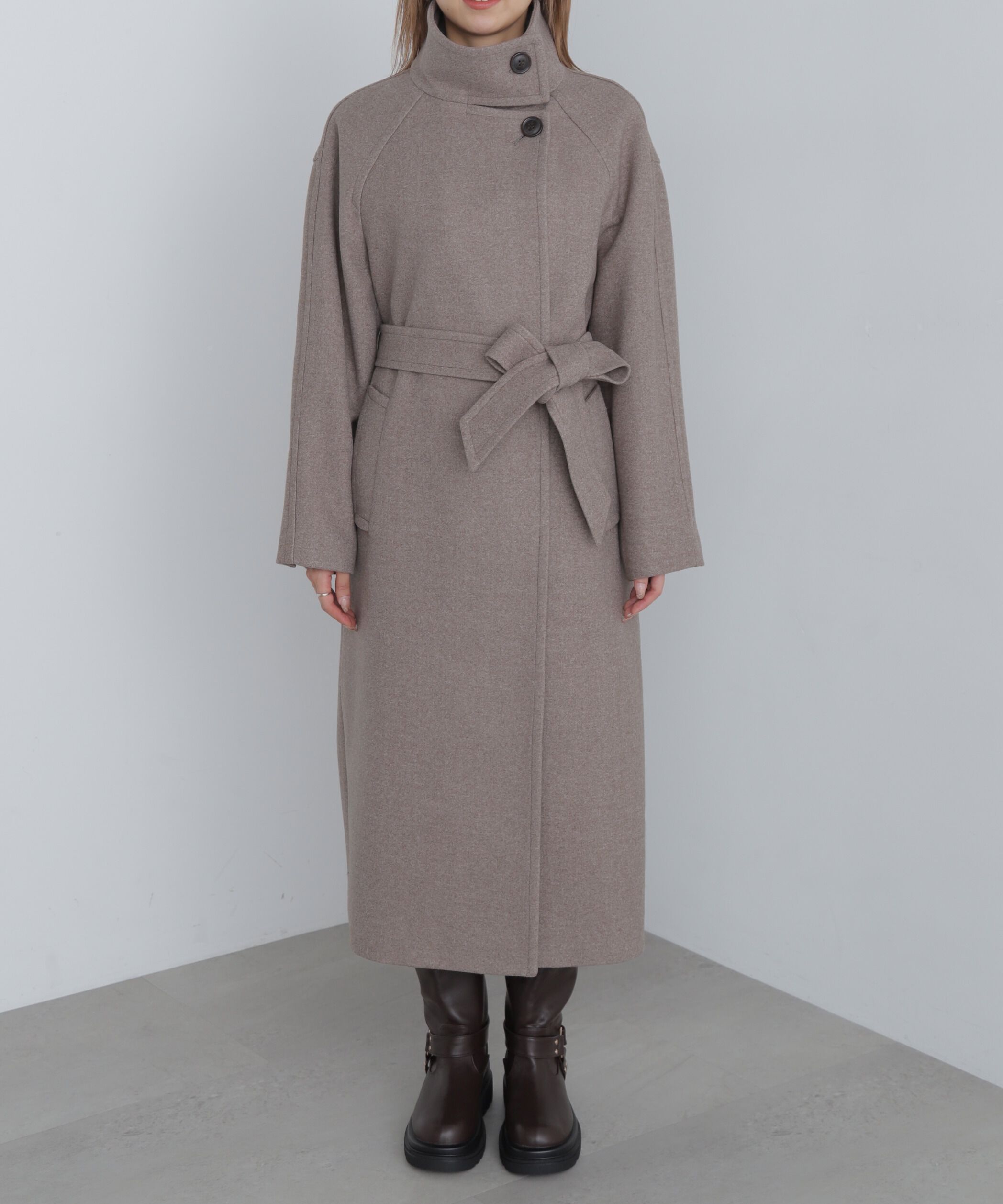  「スタンドカラーロングコート」|その他|