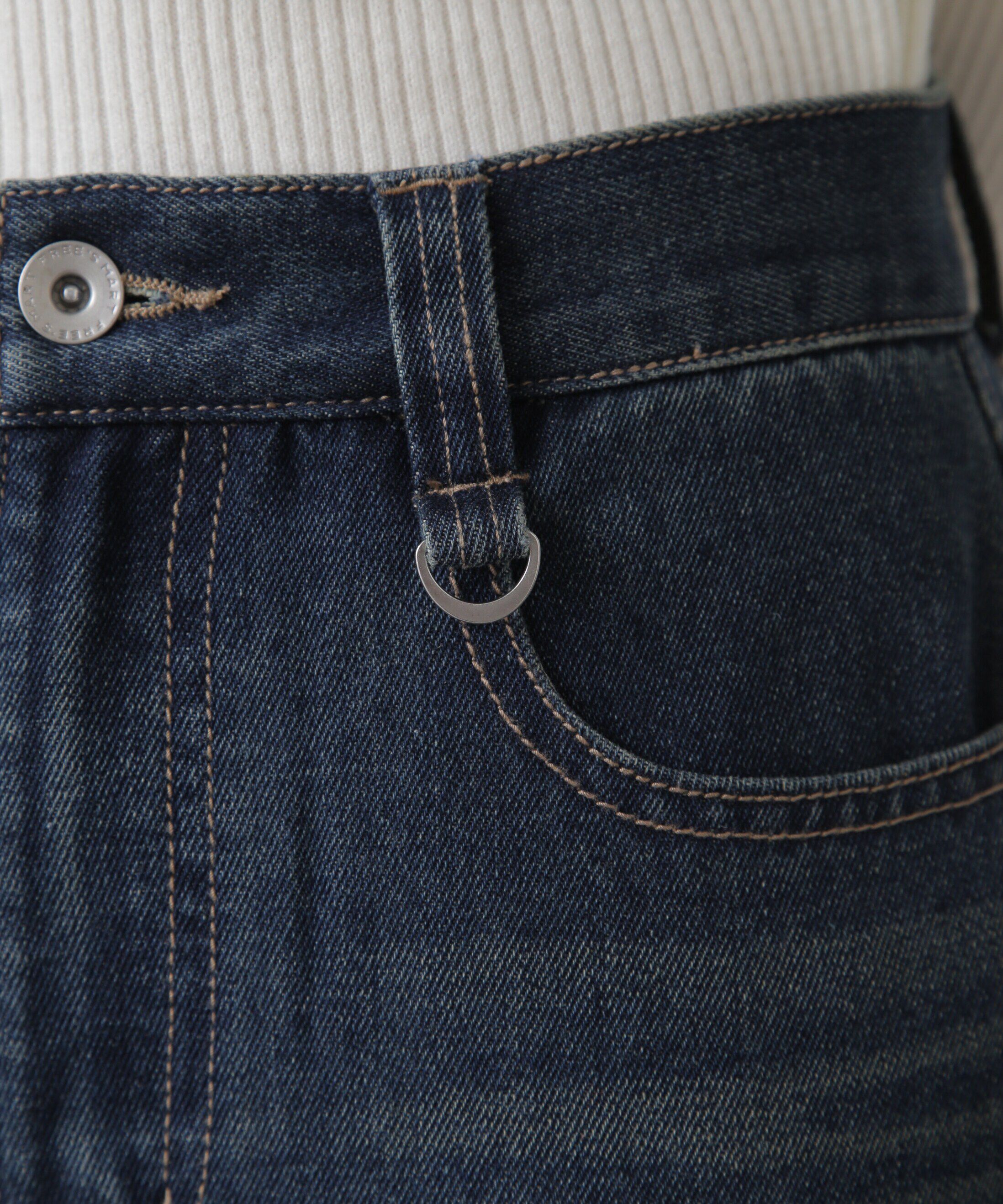  「ダブルニーワイドデニムパンツ」|その他|