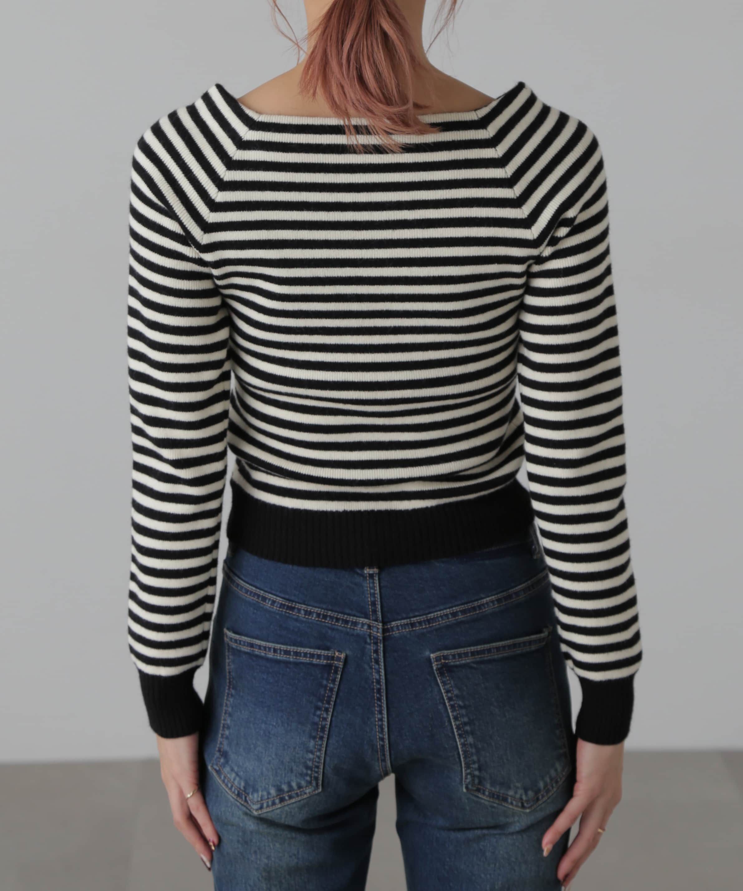  「スクエアネックコンパクトニット」|ニット・セーター|