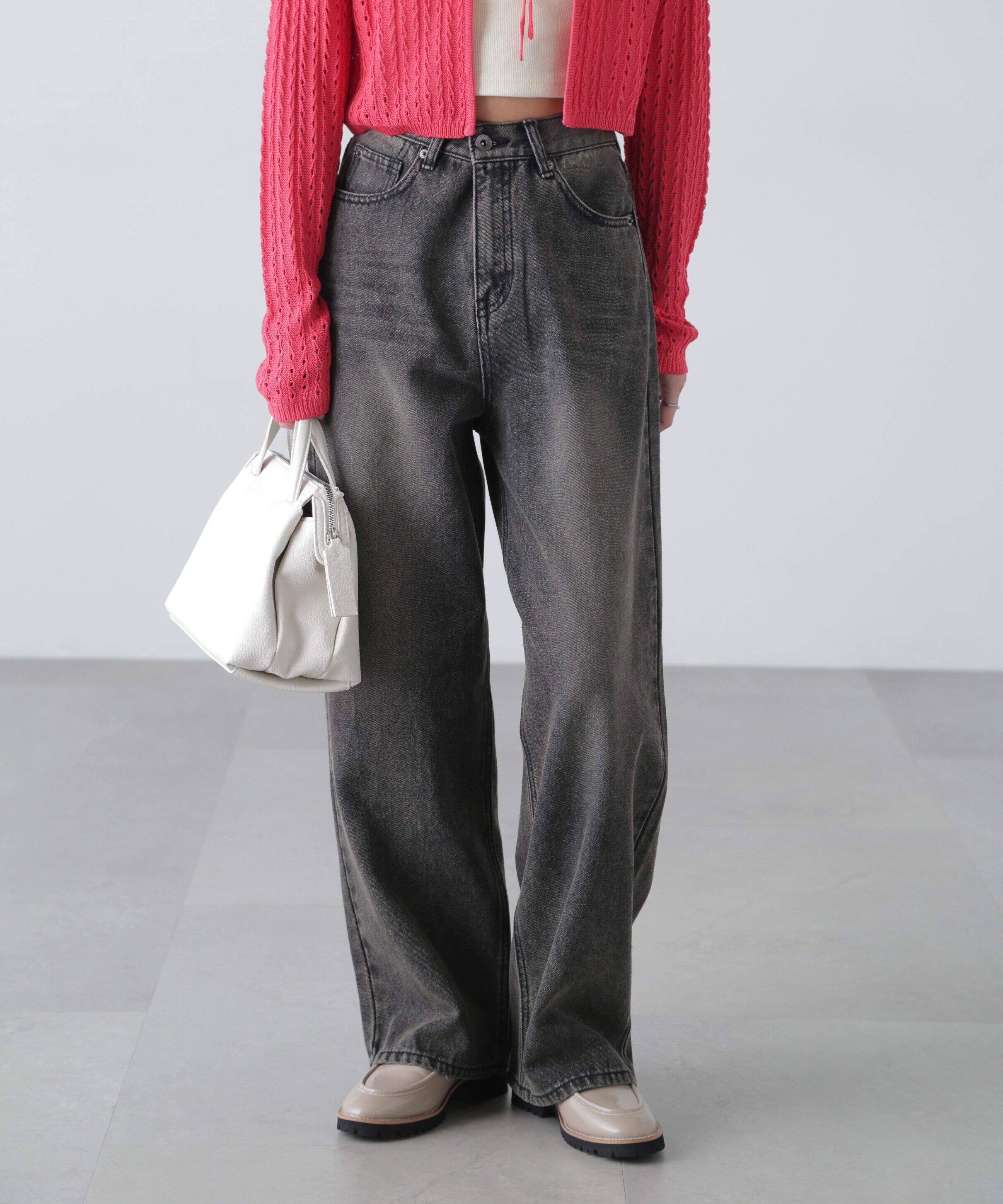  「ブラストオーバーダイワイドストレートデニムパンツ」|その他|ブラックケミ 5