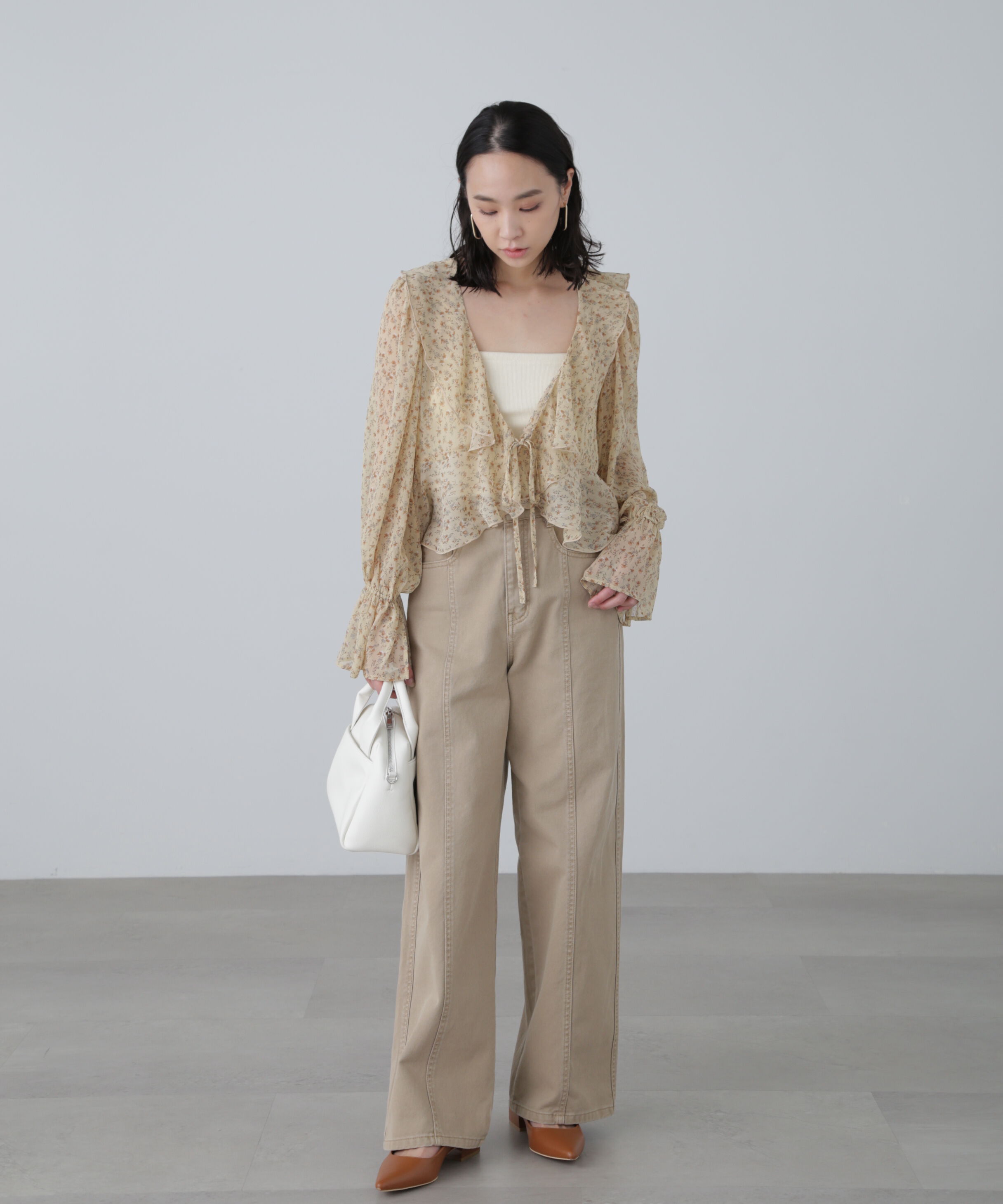  「ワイドストレートカラーパンツ」|その他|