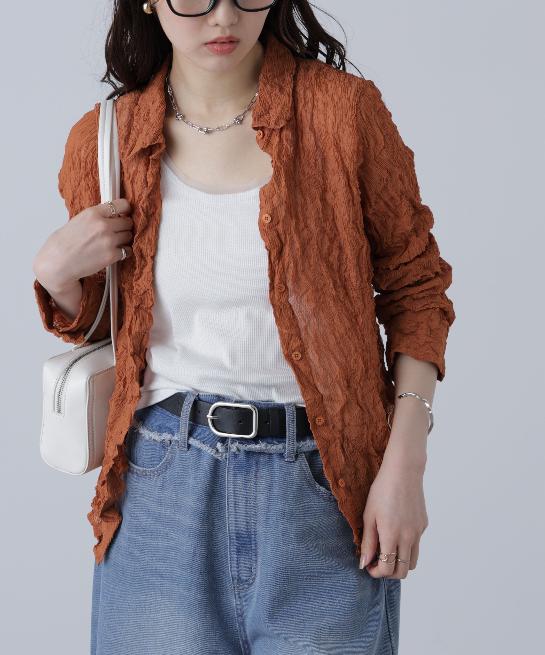  「シアースリムシャツ」|シャツ・ブラウス|