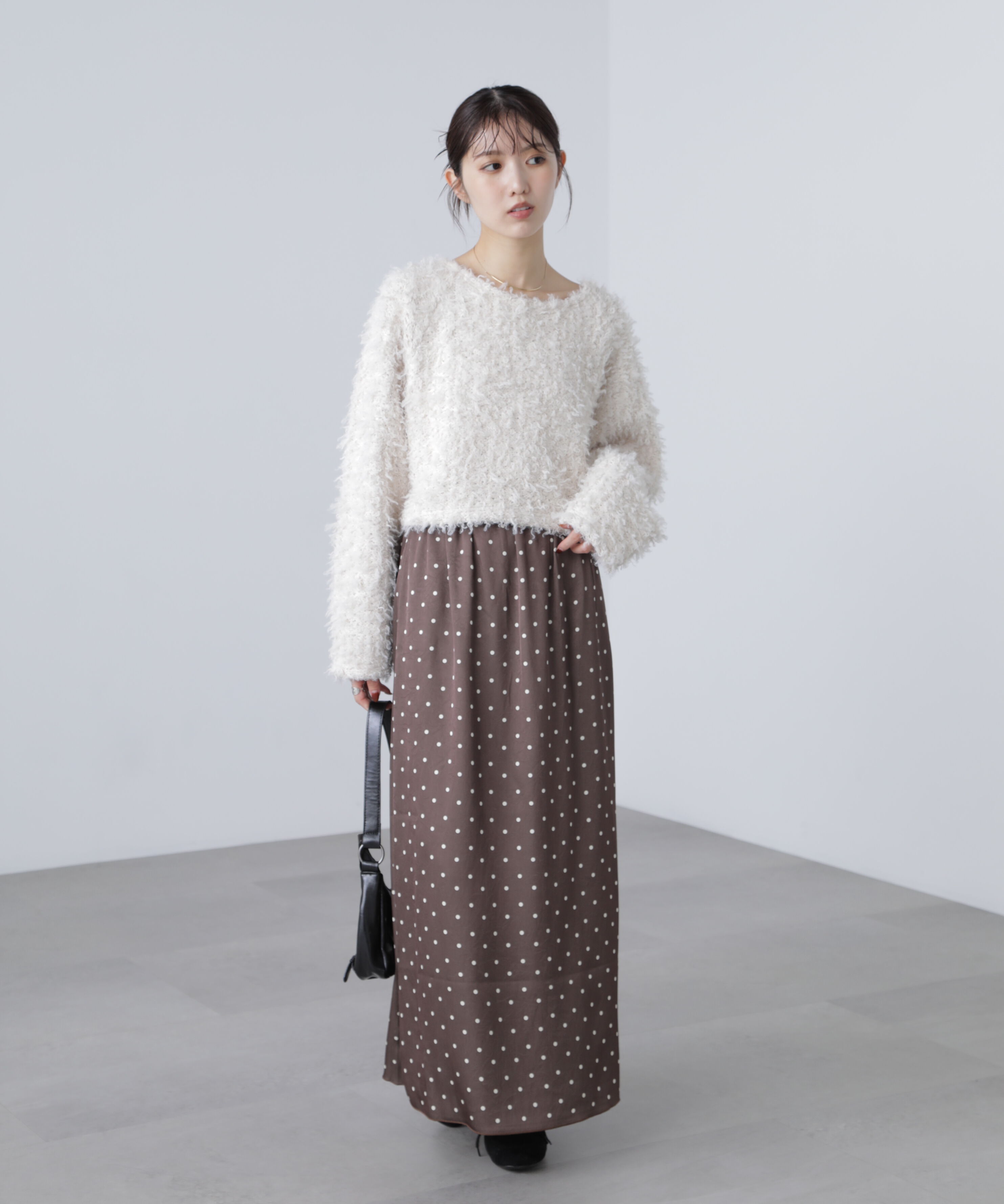  「サテンナローロングスカート」|スカート|