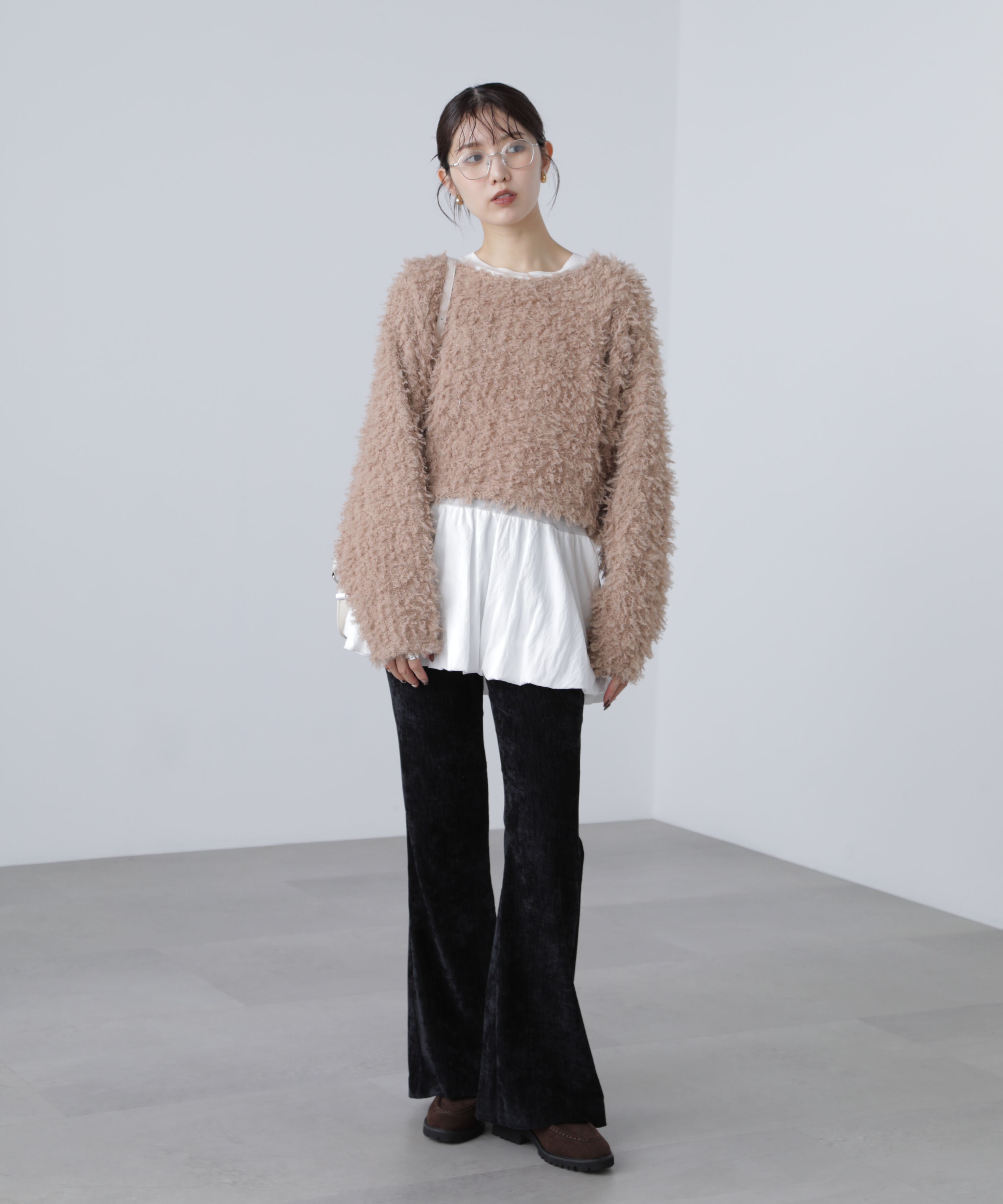  「ベロアフレアレギンスパンツ」|その他|