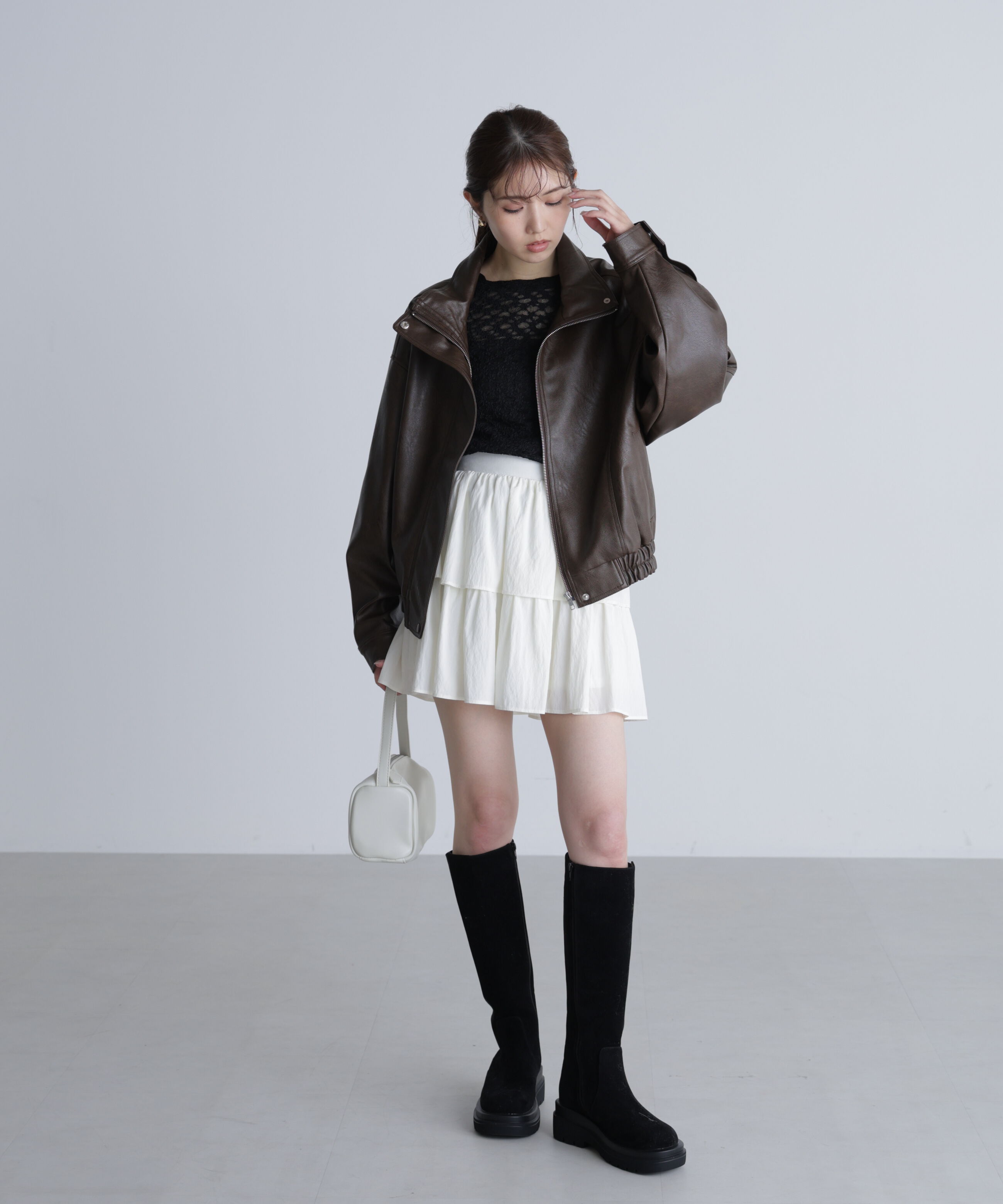  「長袖レースカットソー」|Tシャツ・カットソー|