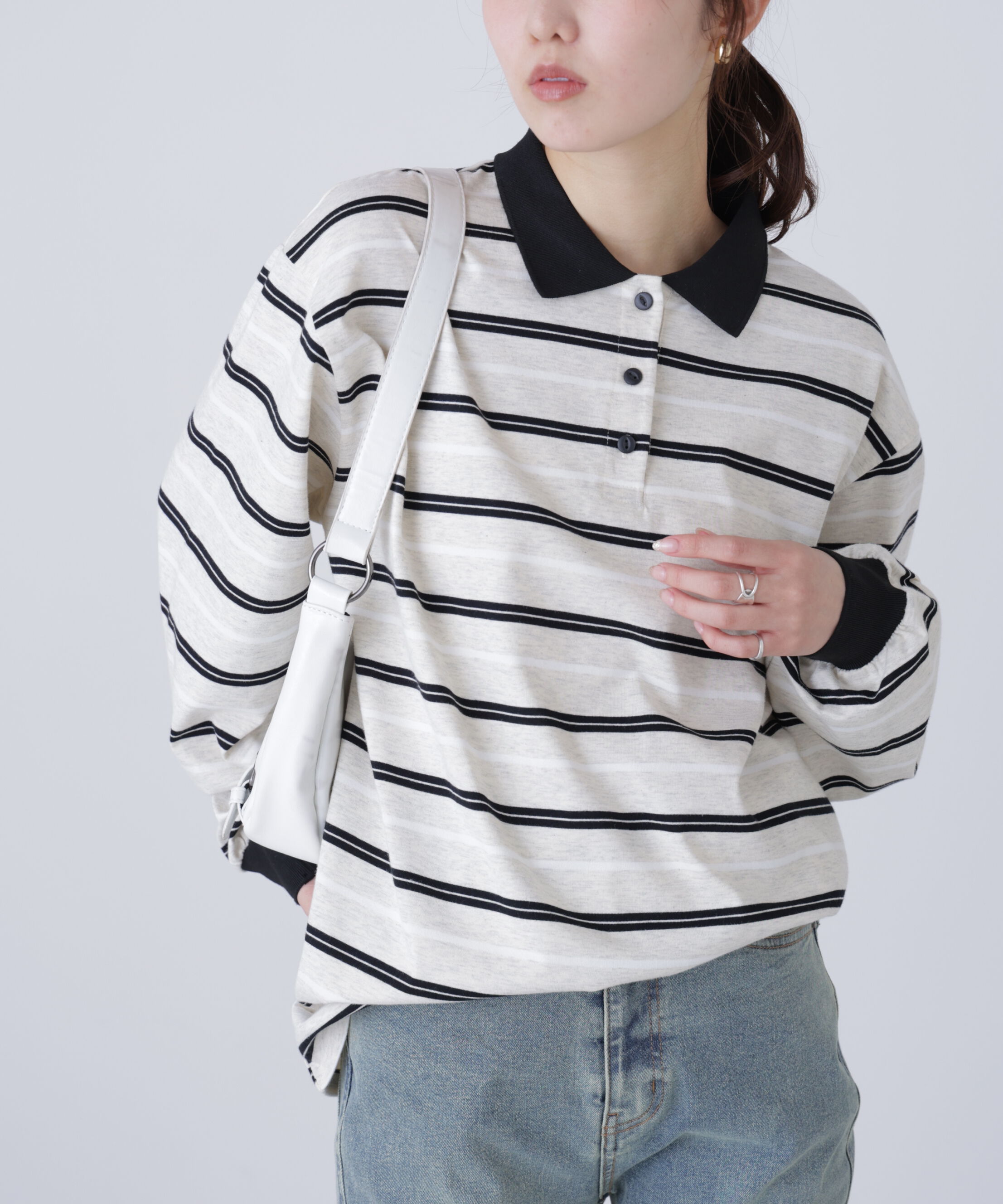  「マルチボーダーラガーポロシャツ」|Tシャツ・カットソー|