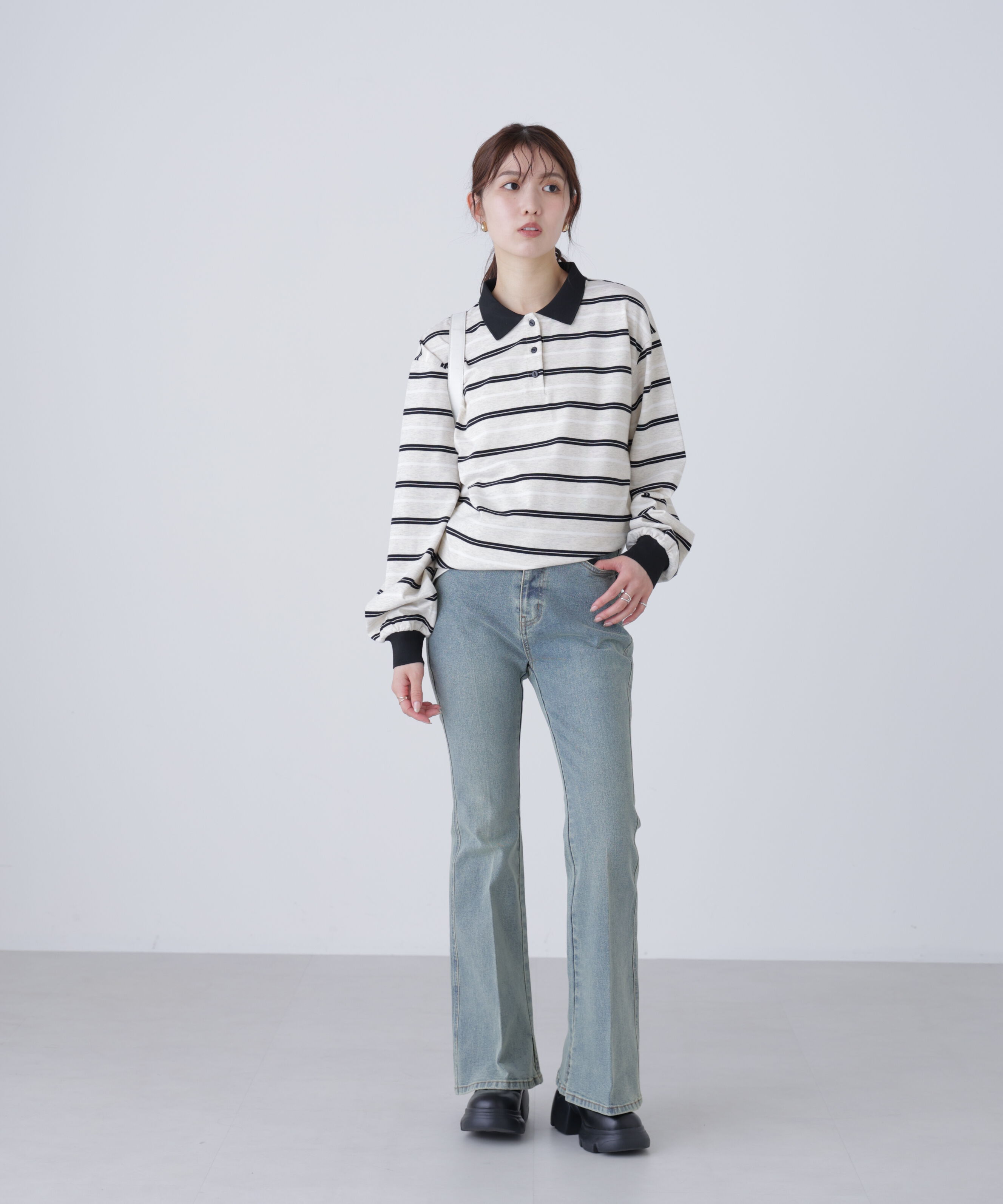  「マルチボーダーラガーポロシャツ」|Tシャツ・カットソー|