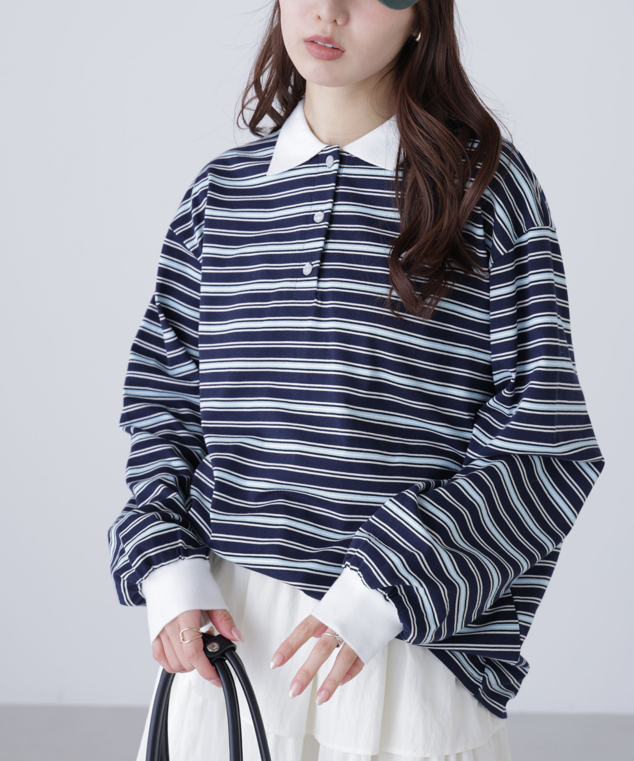  「マルチボーダーラガーポロシャツ」|Tシャツ・カットソー|