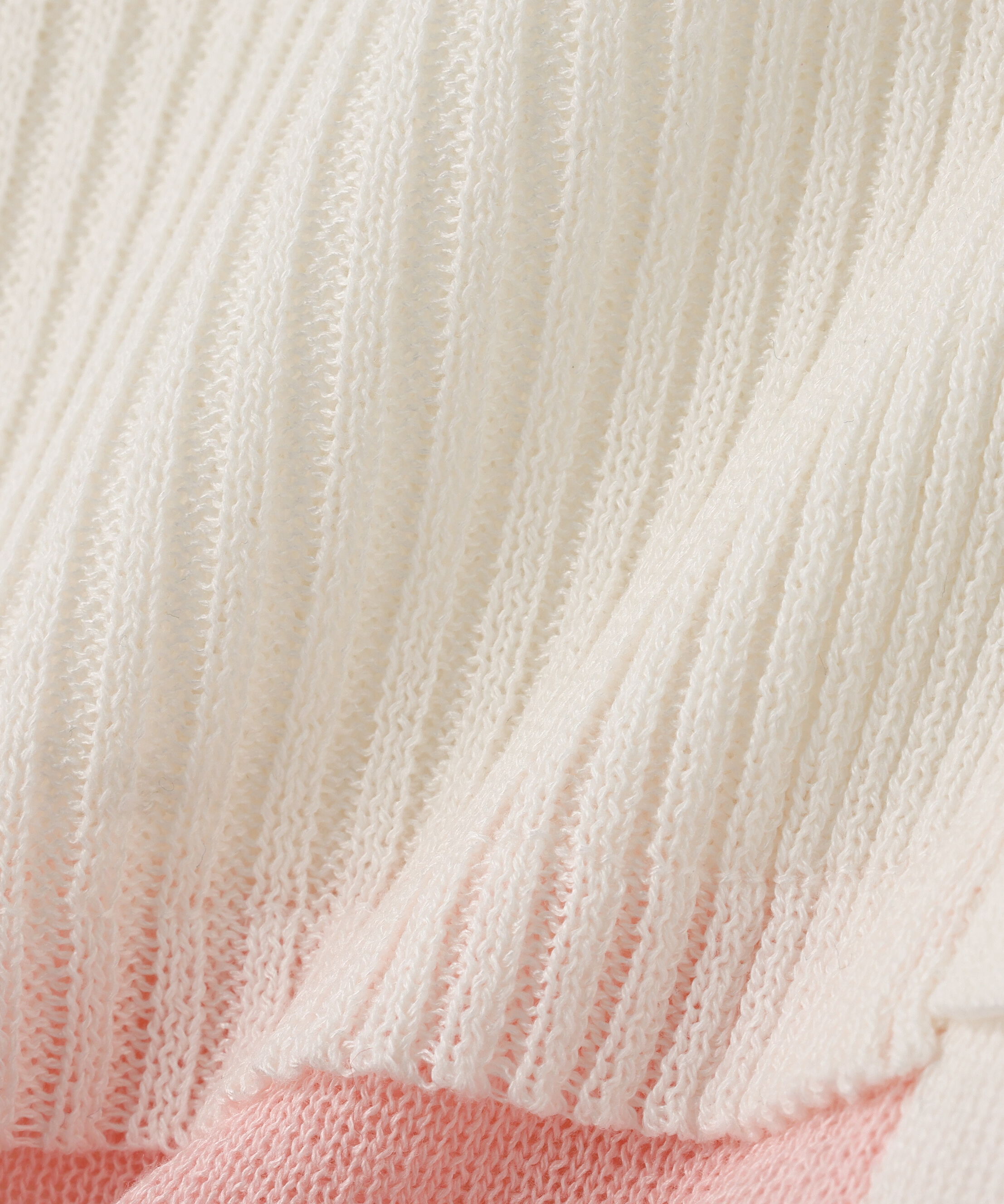  「レイヤー襟ポロリブニット〈MFM〉」|ニット・セーター|