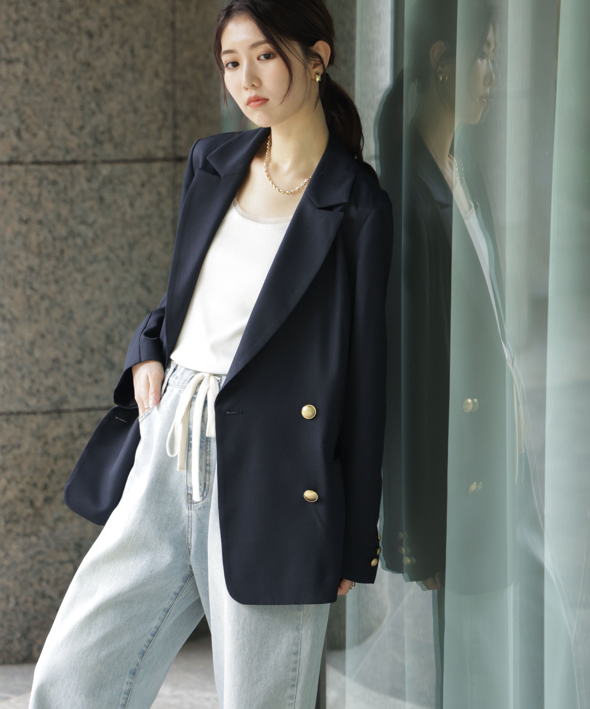  「金ボタンダブルブレストジャケット」|その他|