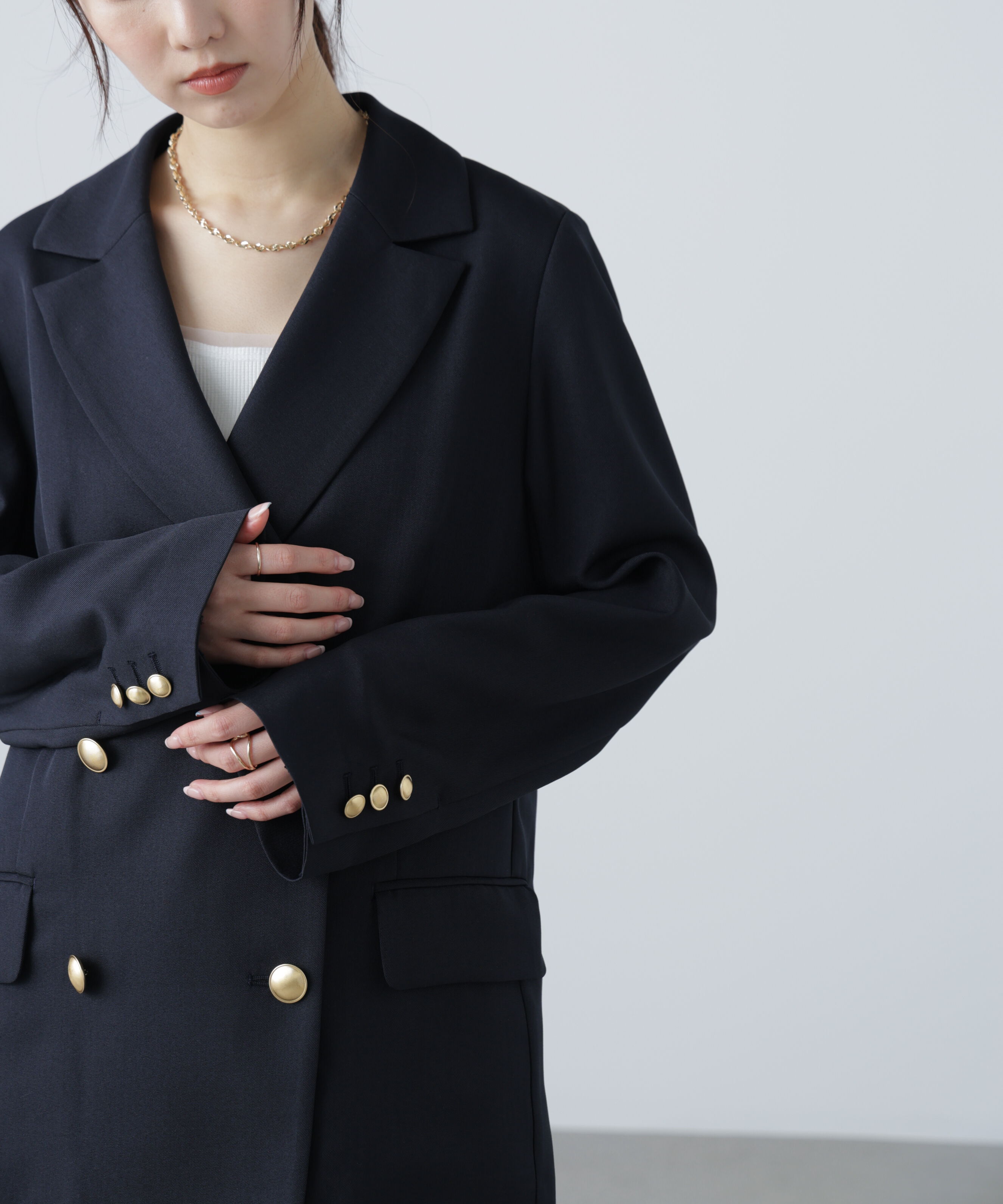  「金ボタンダブルブレストジャケット」|その他|