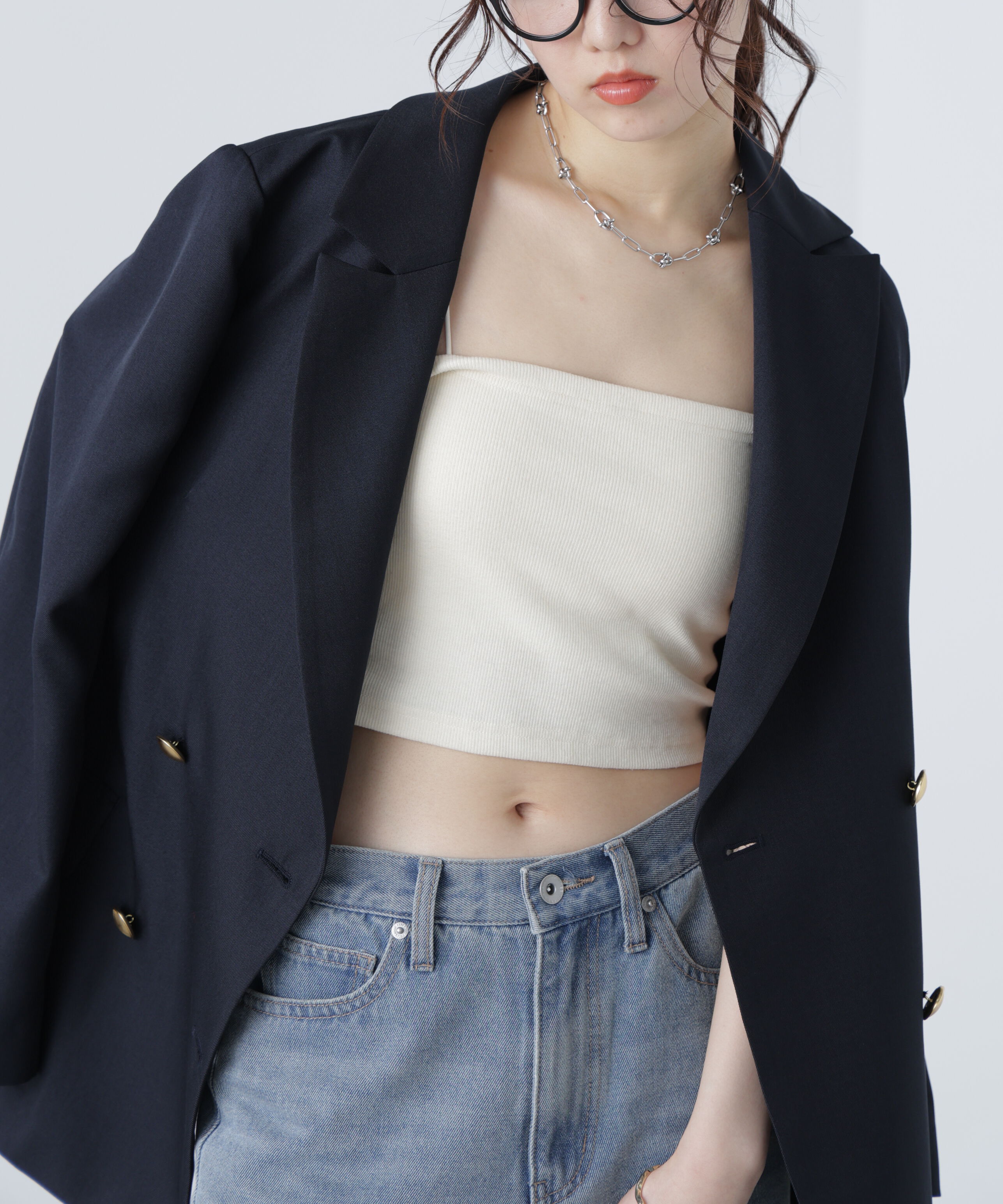  「金ボタンダブルブレストジャケット」|その他|