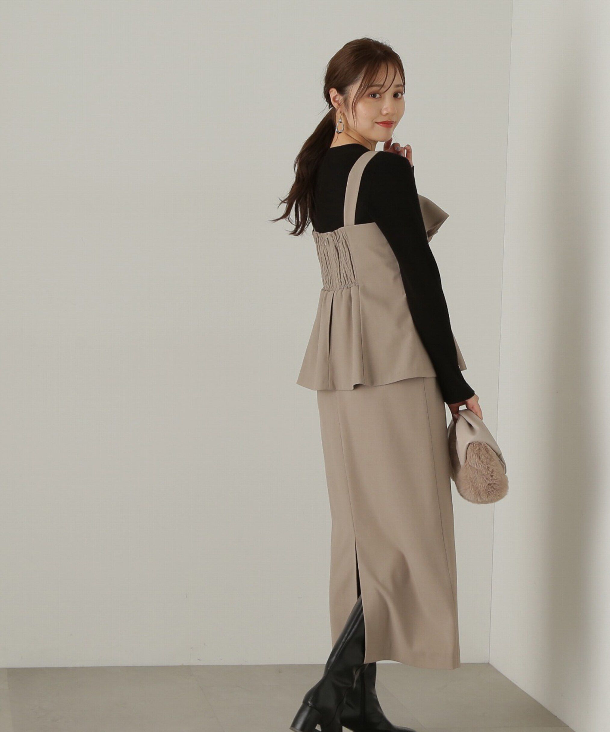 PROPORTION BODY DRESSING「ペプラムタイトジャンスカ　24AW」|ワンピース|