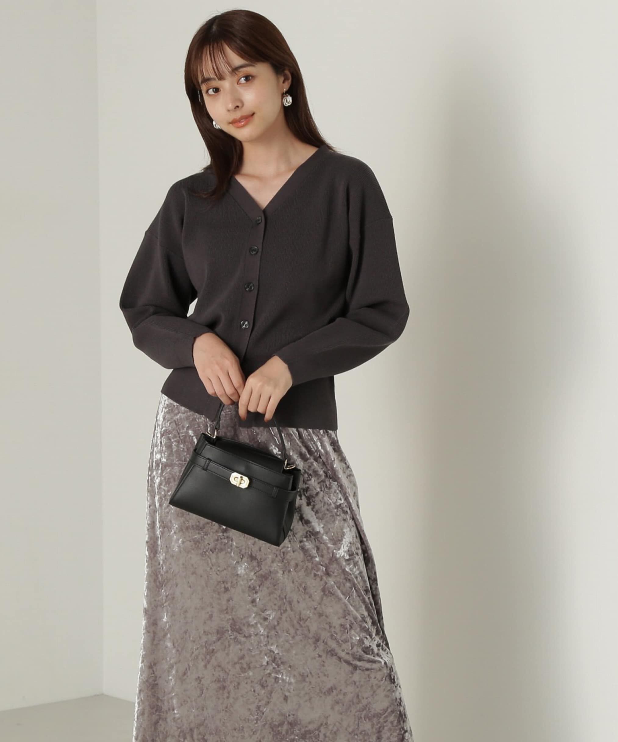 PROPORTION BODY DRESSING「ドロップショルダーカーデ　24AW」|カーディガン|