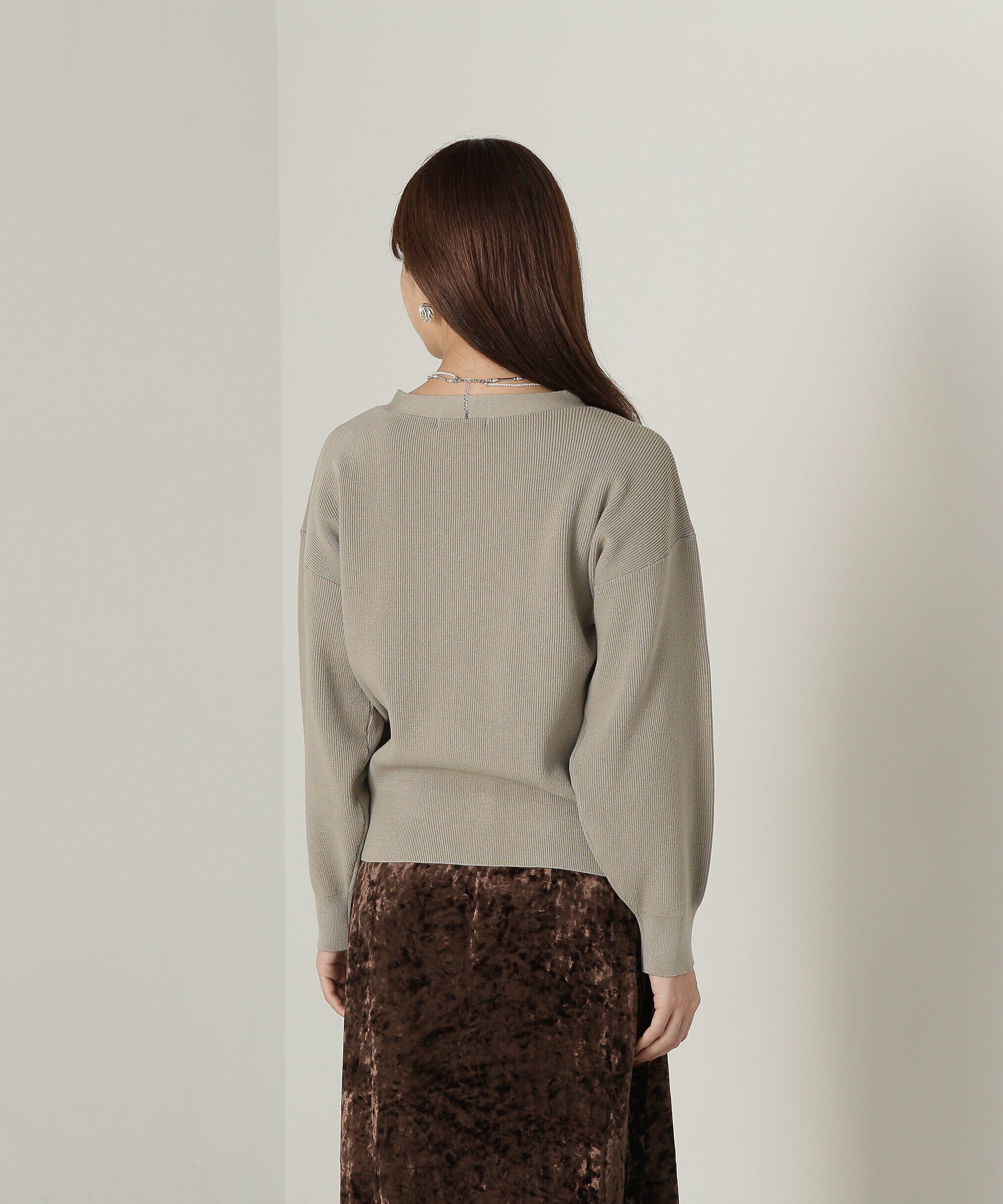 PROPORTION BODY DRESSING「ドロップショルダーカーデ　24AW」|カーディガン|