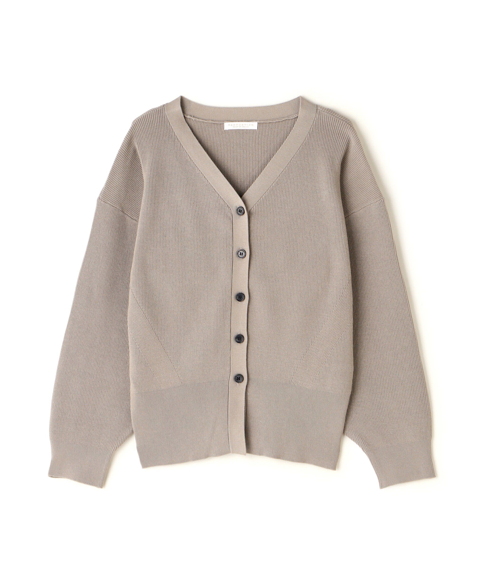 PROPORTION BODY DRESSING「ドロップショルダーカーデ　24AW」|カーディガン|
