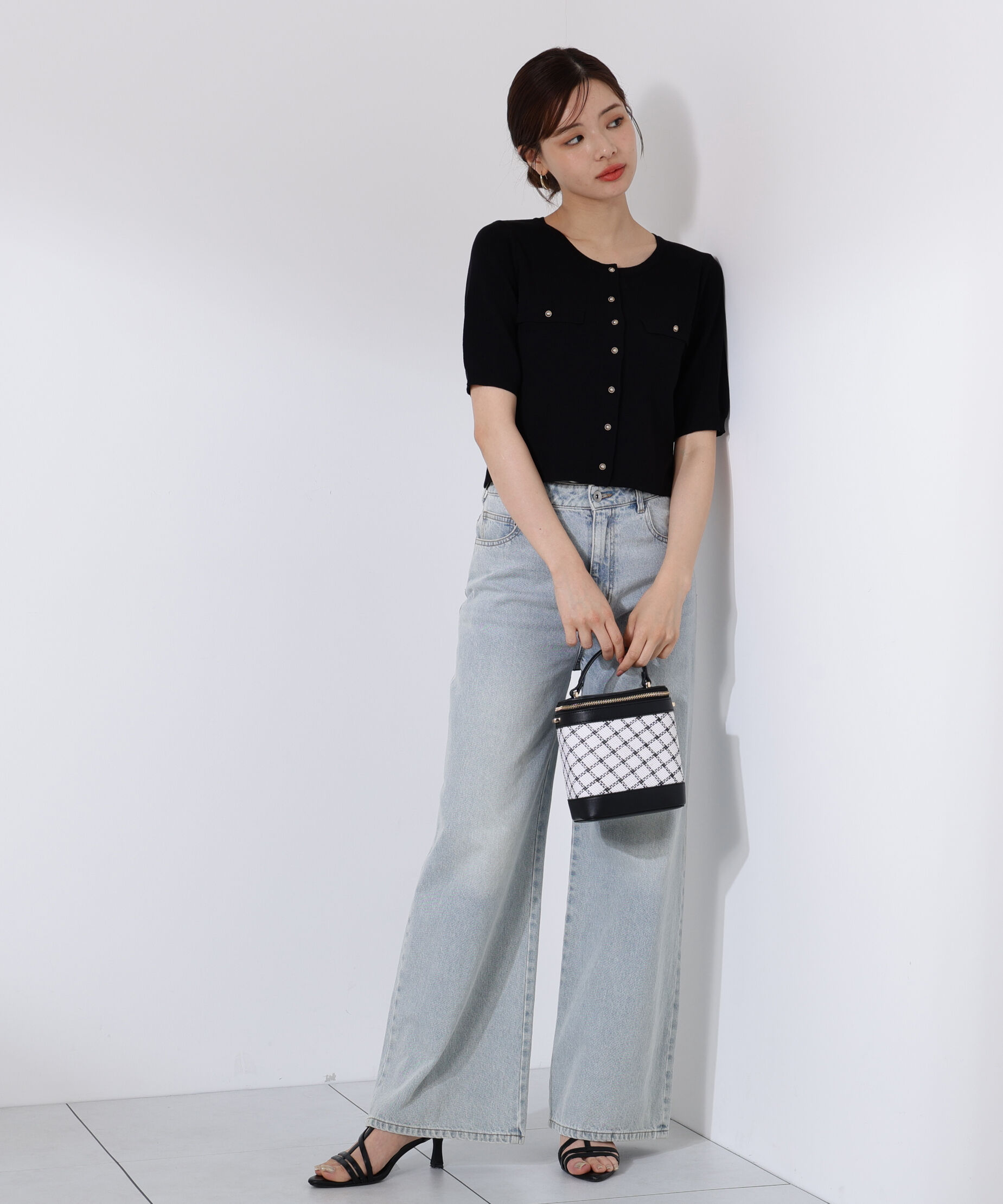 PROPORTION BODY DRESSING「ショート半袖カーディガン」|カーディガン|