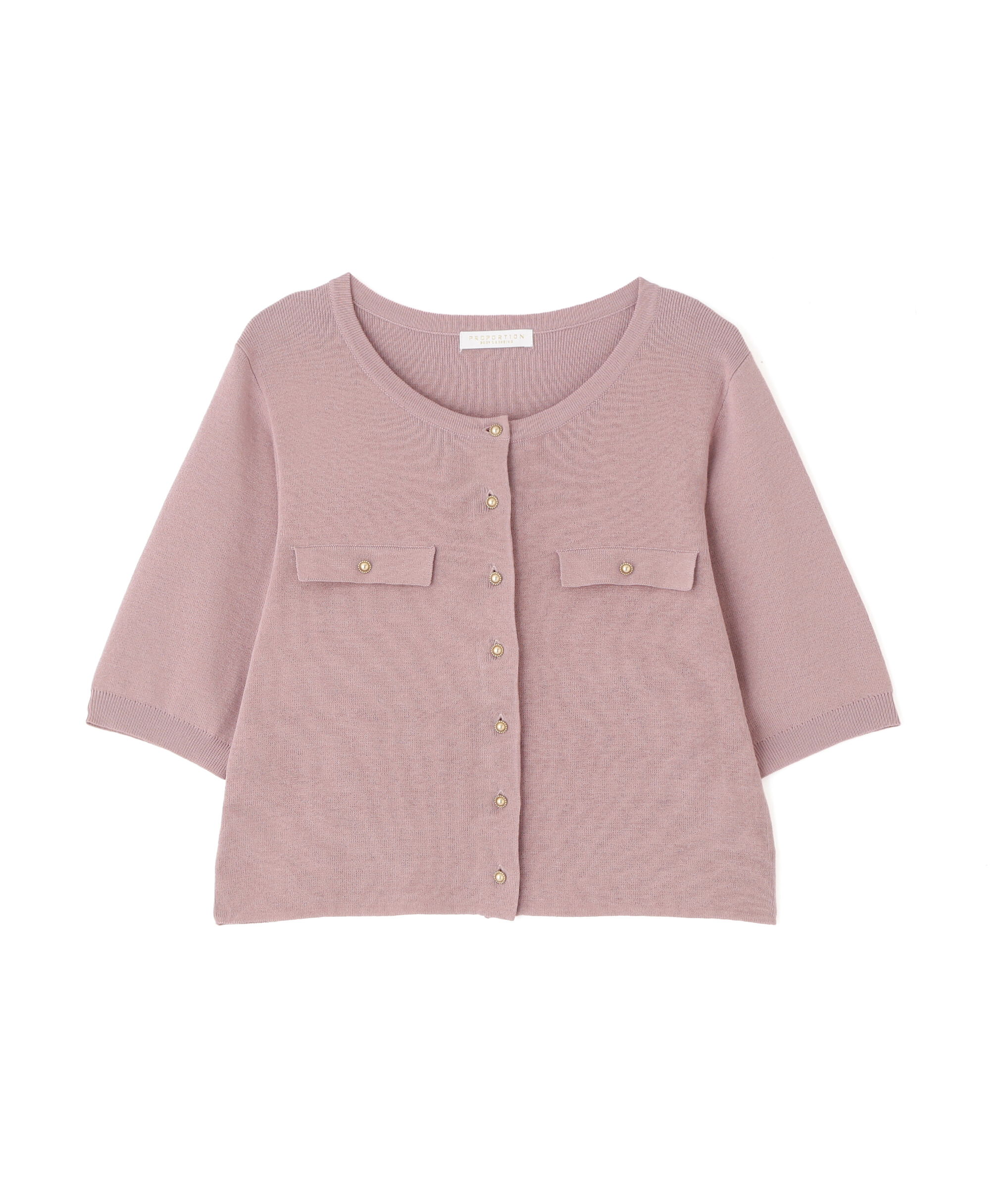 PROPORTION BODY DRESSING「ショート半袖カーディガン」|カーディガン|
