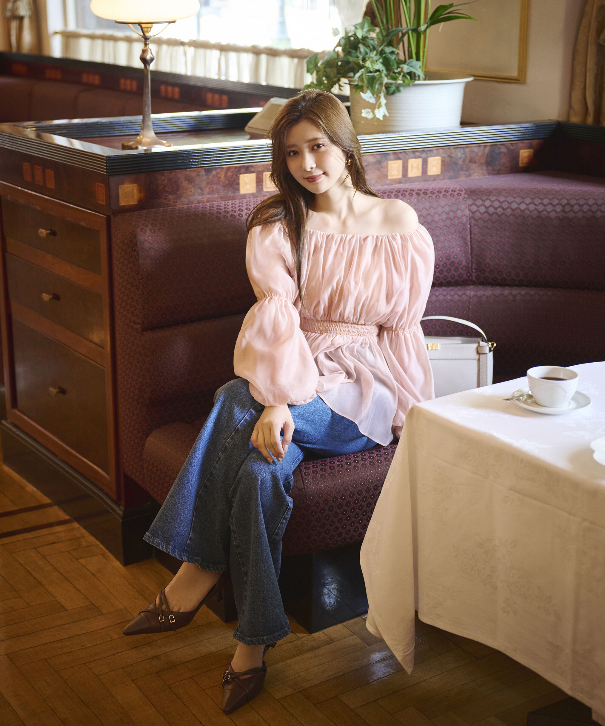 PROPORTION BODY DRESSING「＜ウォッシャブル＞バルーンスリーブオフショルブラウス 25AW」|シャツ・ブラウス|