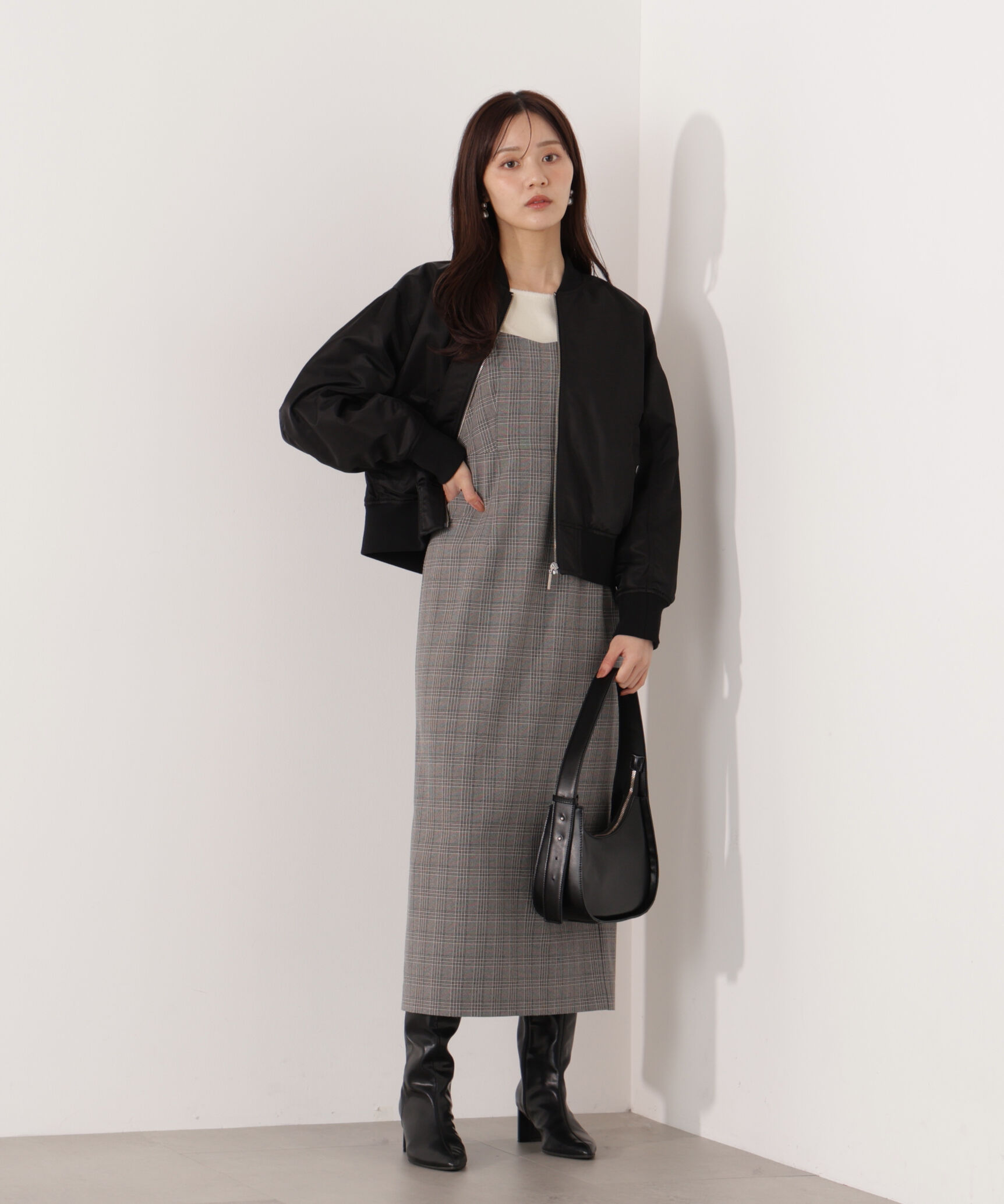 PROPORTION BODY DRESSING「フリルショルダーワンピース 25AW」|ワンピース|