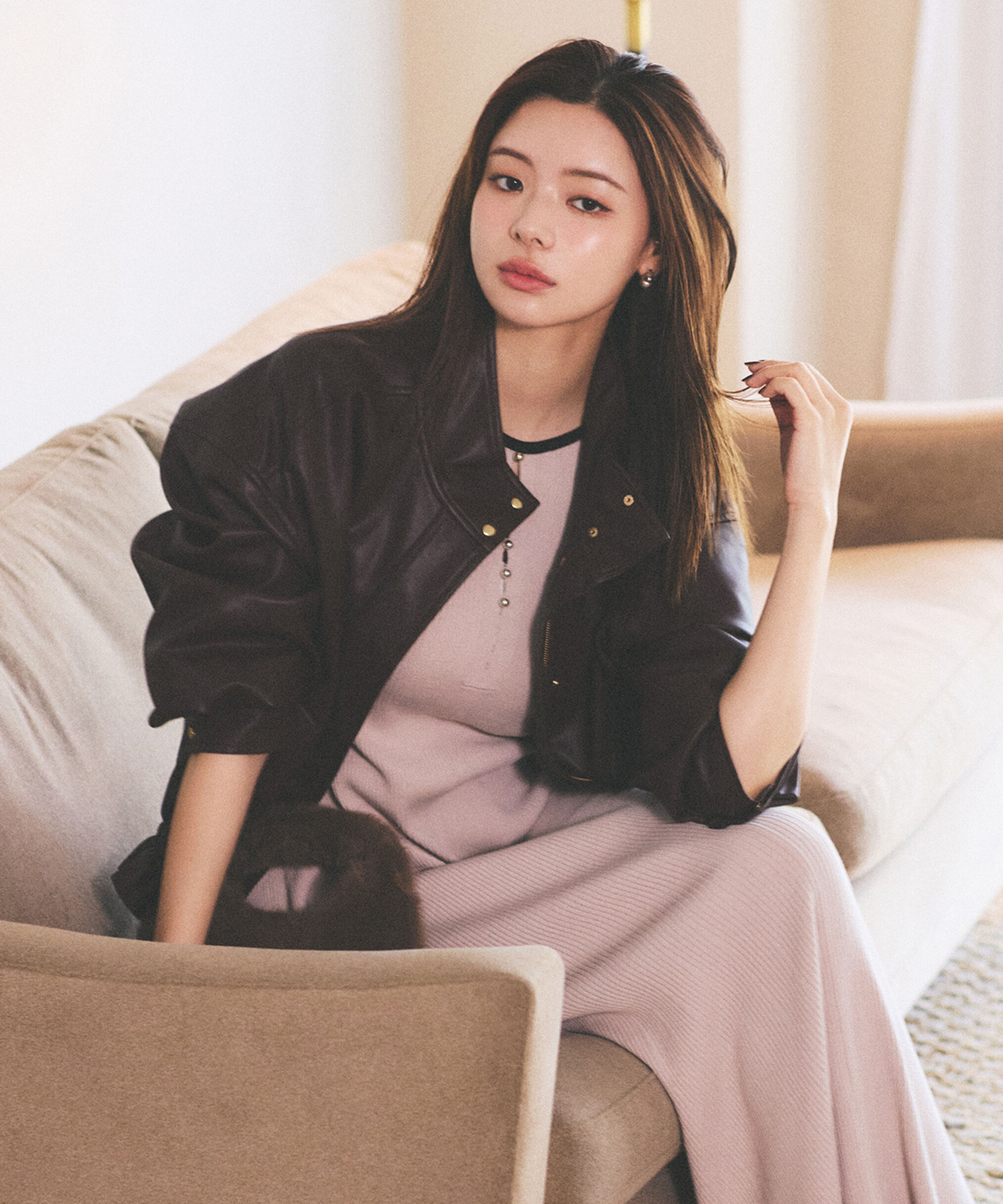 PROPORTION BODY DRESSING「合皮ドロストブルゾン 25AW」|ブルゾン・スタジャン|