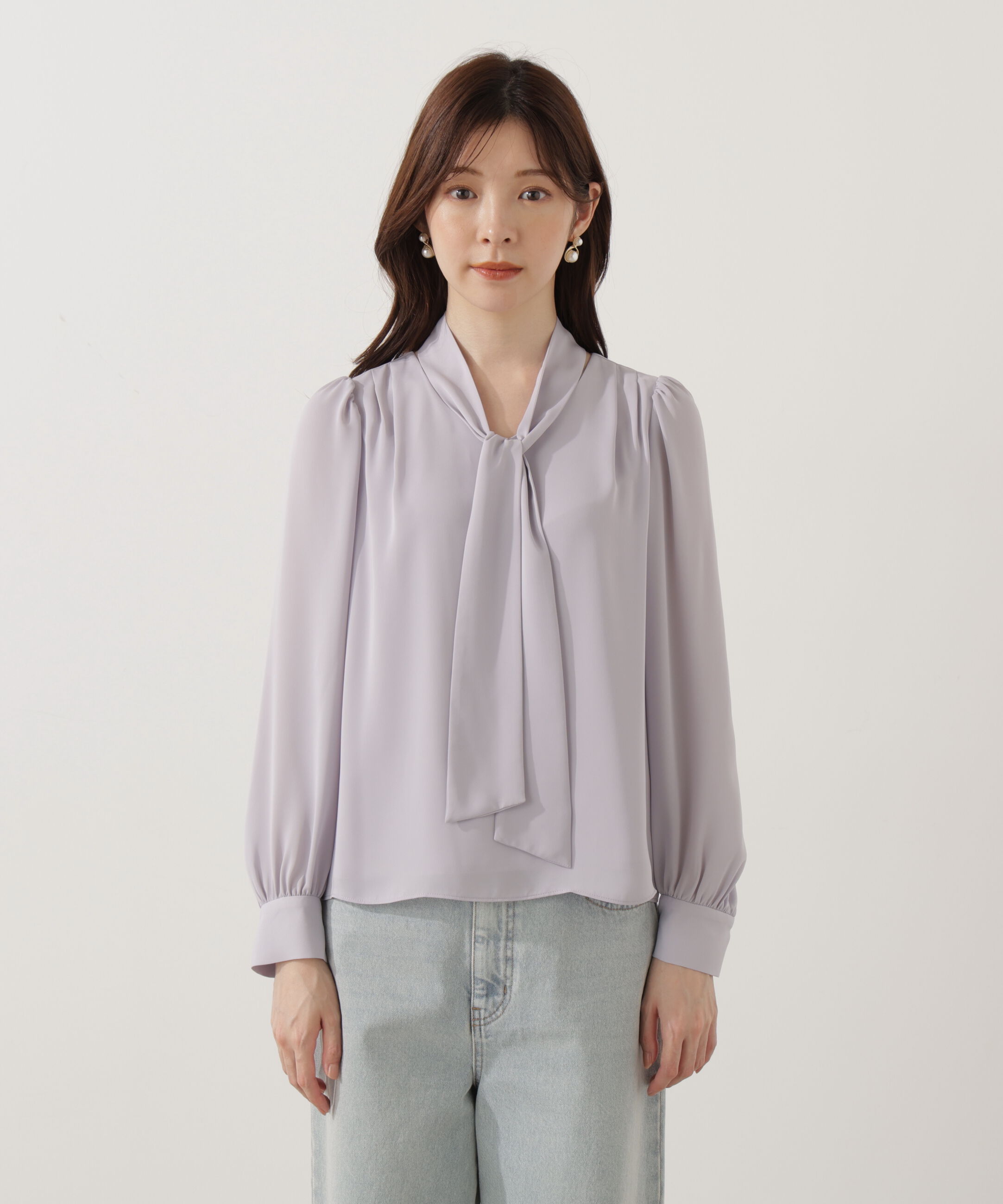 PROPORTION BODY DRESSING「＜ウォッシャブル＞2wayリボンタック付きブラウス」|シャツ・ブラウス|